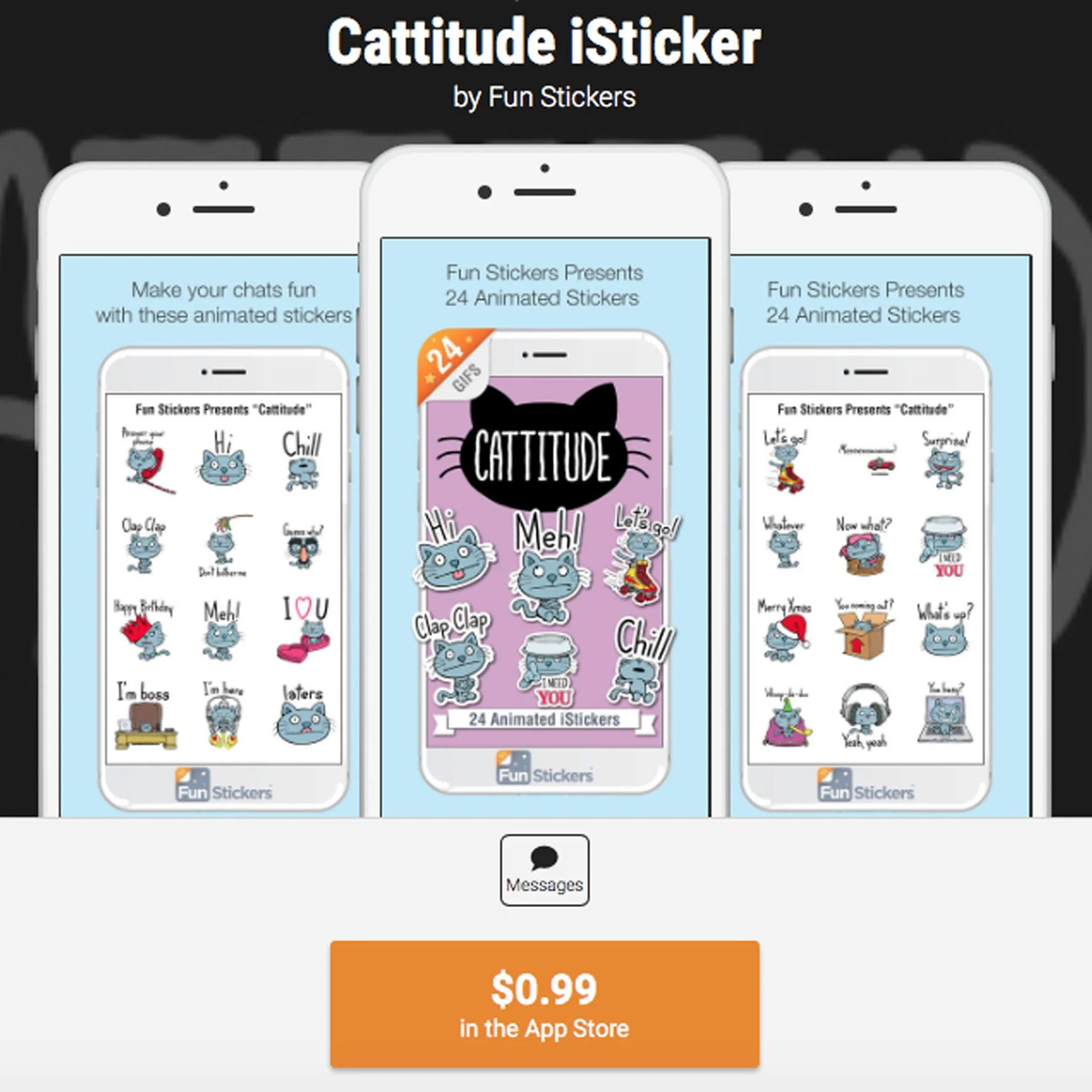  stickers available on the App Store 