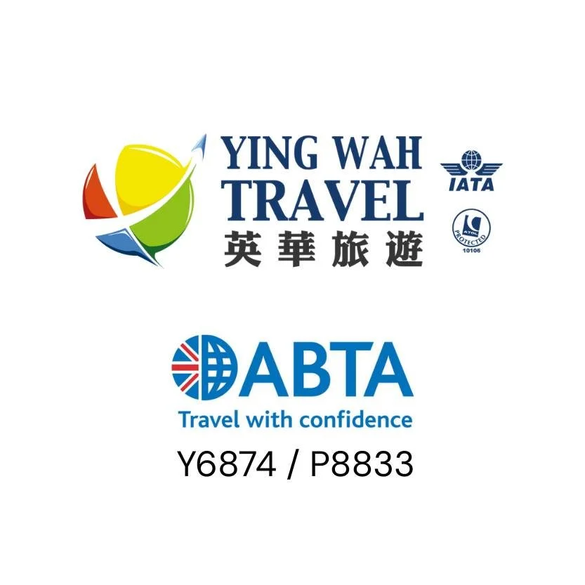 📣 Ying Wah Travel is now officially a member of ABTA! 英華旅遊已正式成為 ABTA 會員! ✨

Booking with Ying Wah Travel means booking with confidence &mdash; now backed by ABTA, in addition to our existing IATA and ATOL protection. Travel with peace of mind! ✈️
選擇
