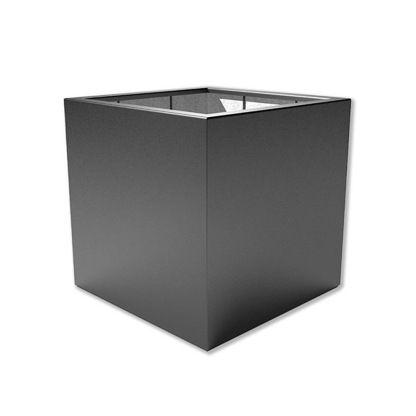 Adezz Buxus Fibreglass Square Black Planters