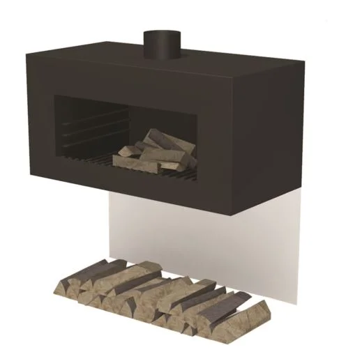 Adezz Enok Outdoor Wall Wood Fireplace