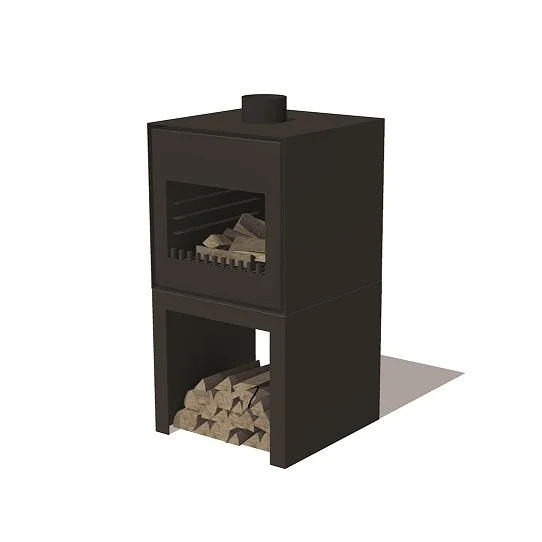 Adezz Thor Freestanding Outdoor Wood Fireplace