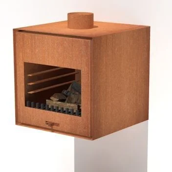 Adezz Thor Outdoor Wall Wood Fireplace