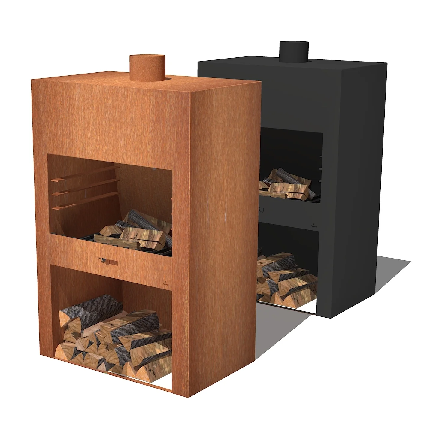 Adezz Stig XL Freestanding Outdoor Wood Fireplace