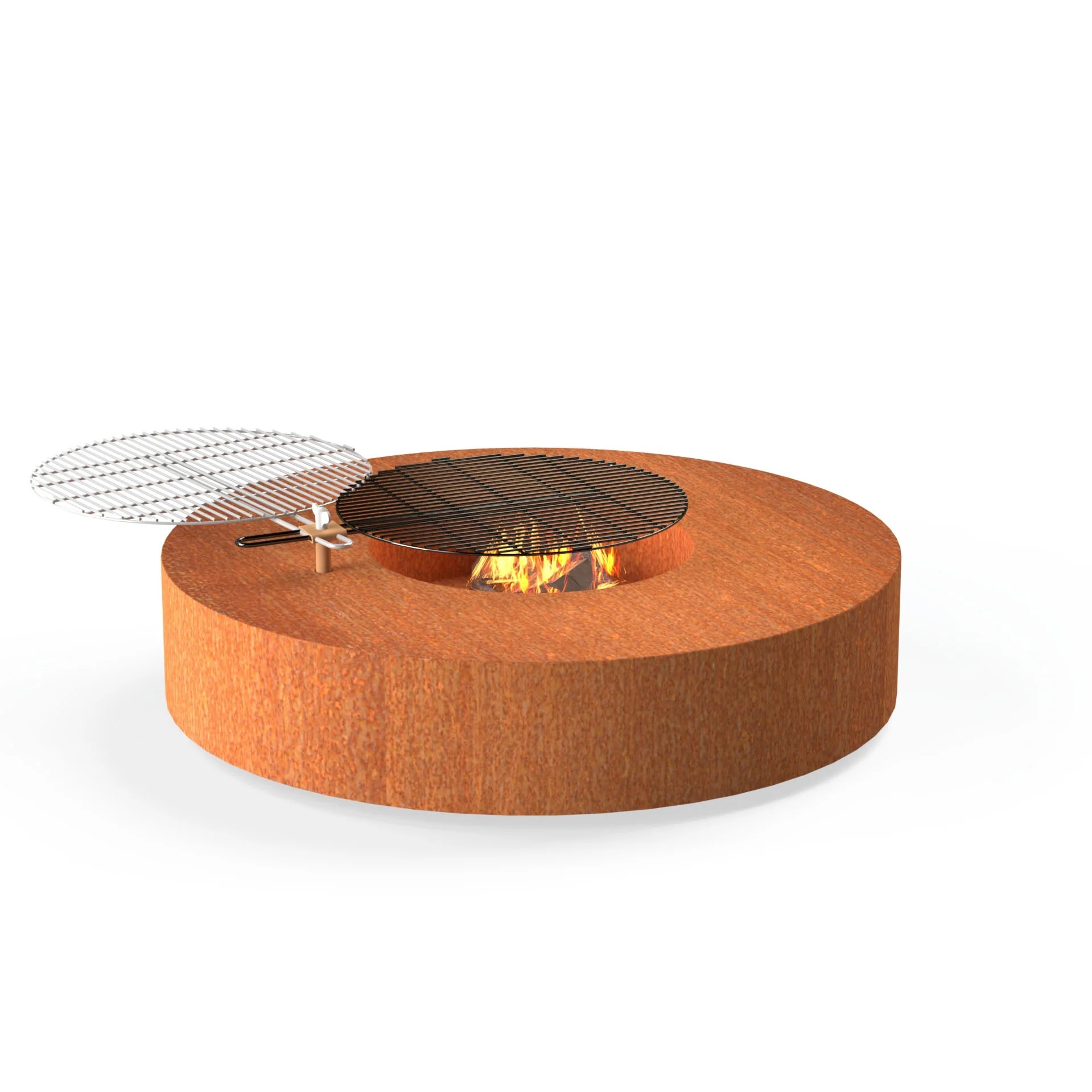 Adezz VSL1 Wood Firepit Table Inc Grill
