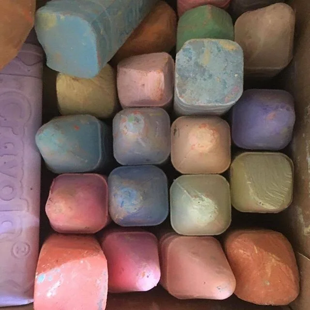 If you recall, at the beginning of the Indiana Stay at Home Orders, I invited artist to come and draw on the Panera Sidewalk. Adriana Maxwell was one of those artist. I gave her a box of chalk to take home, and she continued to create wonderful image