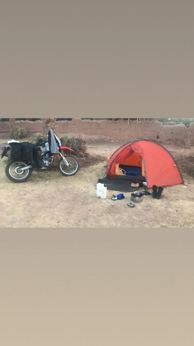 A similar sight but a whole totally different environment. Good campsite with lovely boiling hot (and cold) shower.