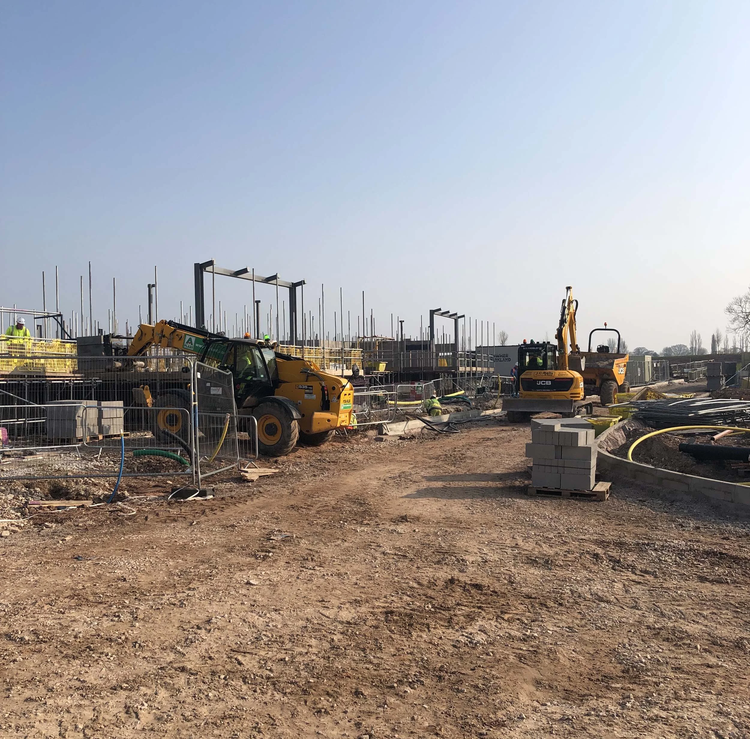 Steel Frame Progressing for the Lodges
