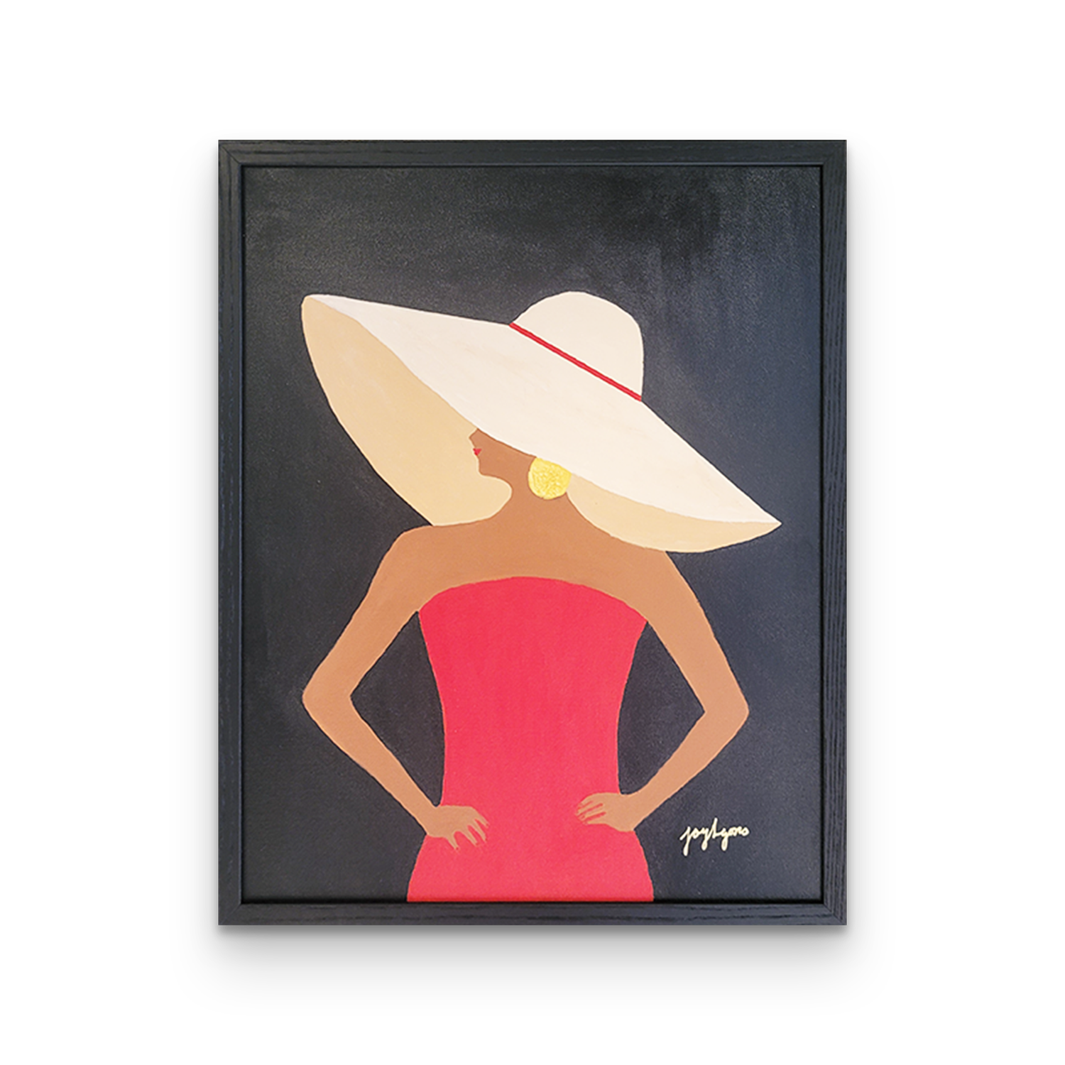 Lady in Red Dress JoyLyonsArt.com Lady in Red Dress JoyLyonsArt.com