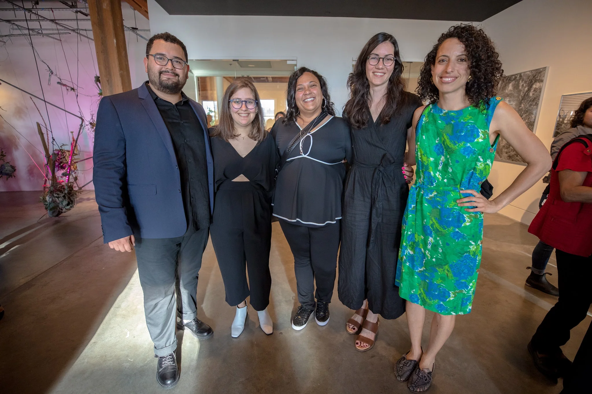 Left to right: space-ship co-founders Joel Campo and Julia Vlock with space-ship fellows Allison Beondé, Carla Simone, and Hannah Chalew