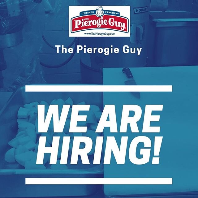 We Are Hiring! &mdash;&mdash;&mdash;&mdash;&mdash;&mdash;&mdash;
Looking for hard working, self motivated and responsible person to fill the production position at The Pierogie Guy.  This is a production line position and requires somebody quick on t