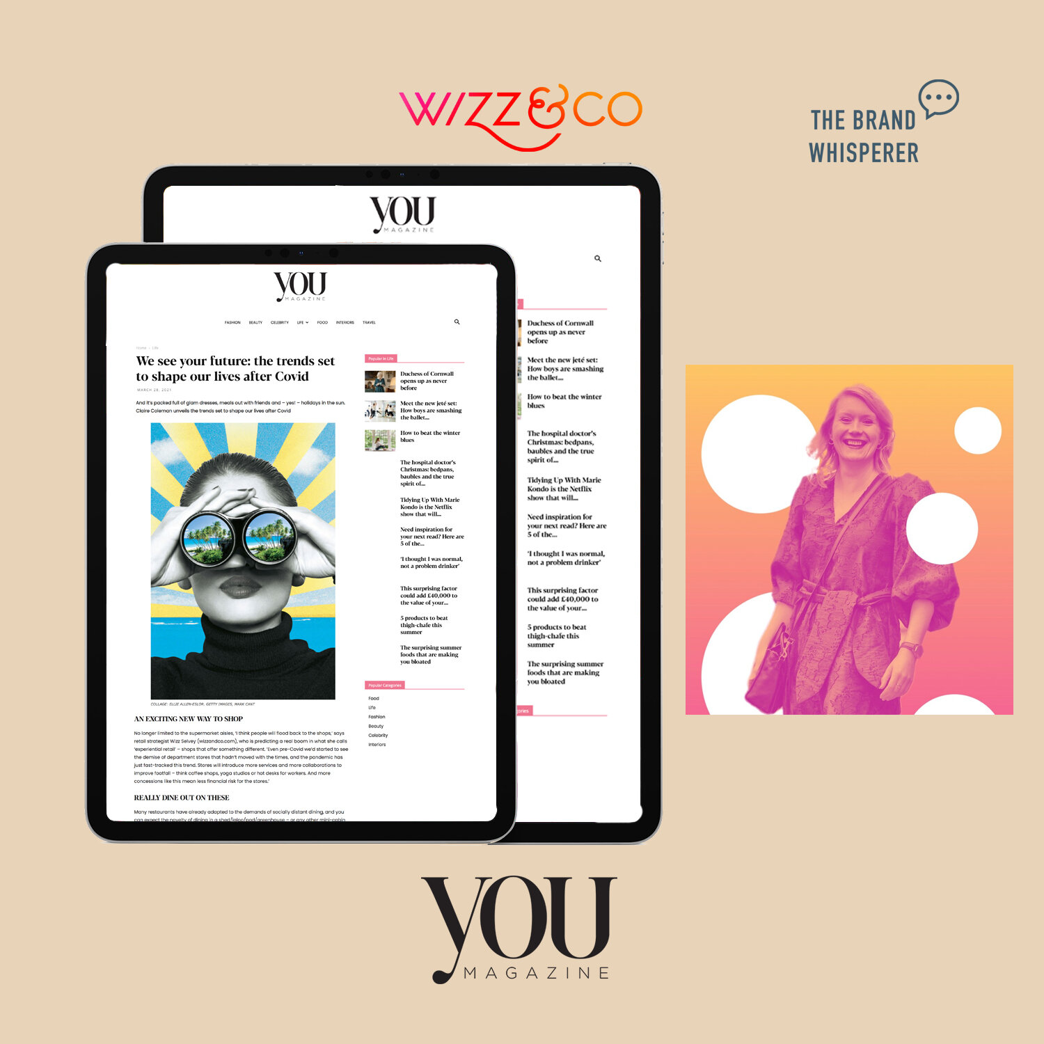 Wizz&amp;Co in YOU Magazine + online, March 2021