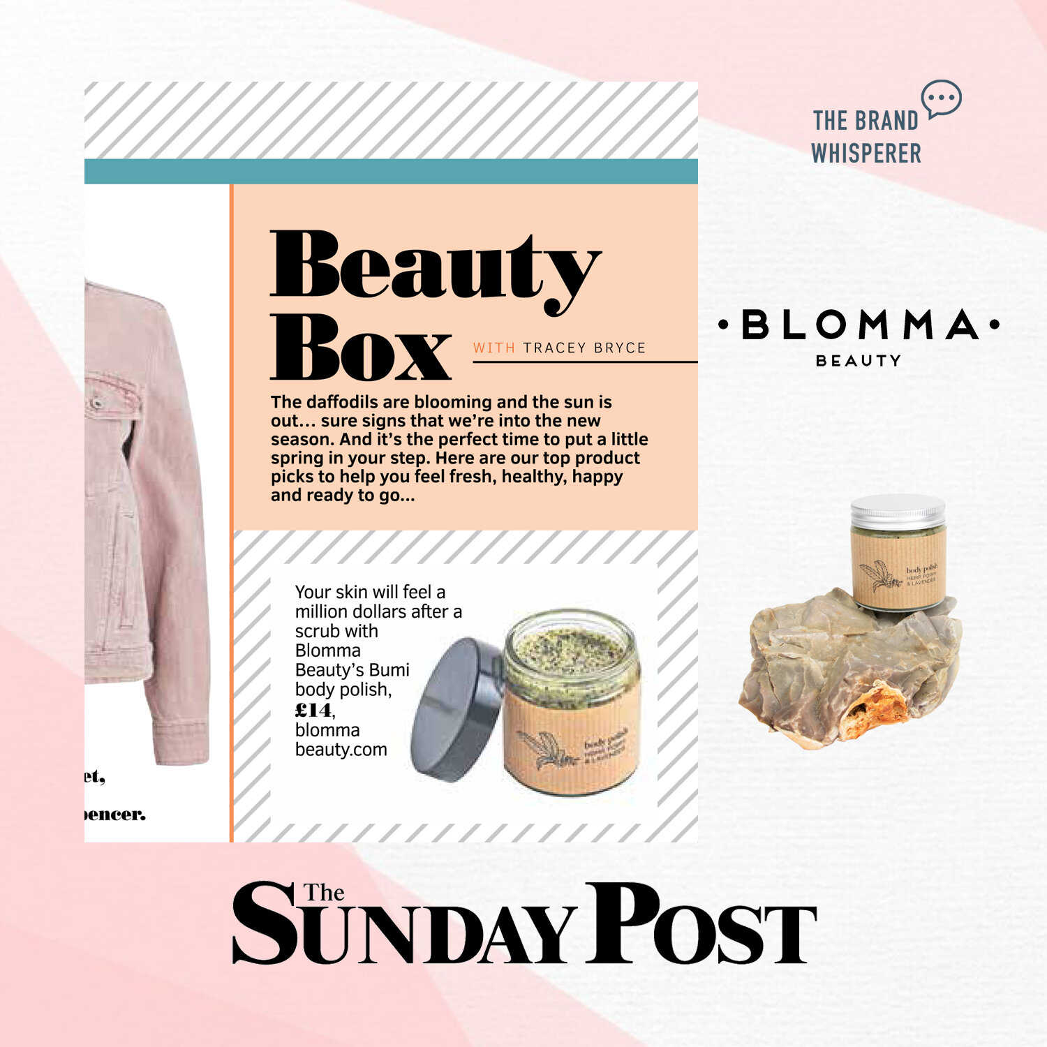 BLOMMA Beauty in The Sunday Post, March 2021