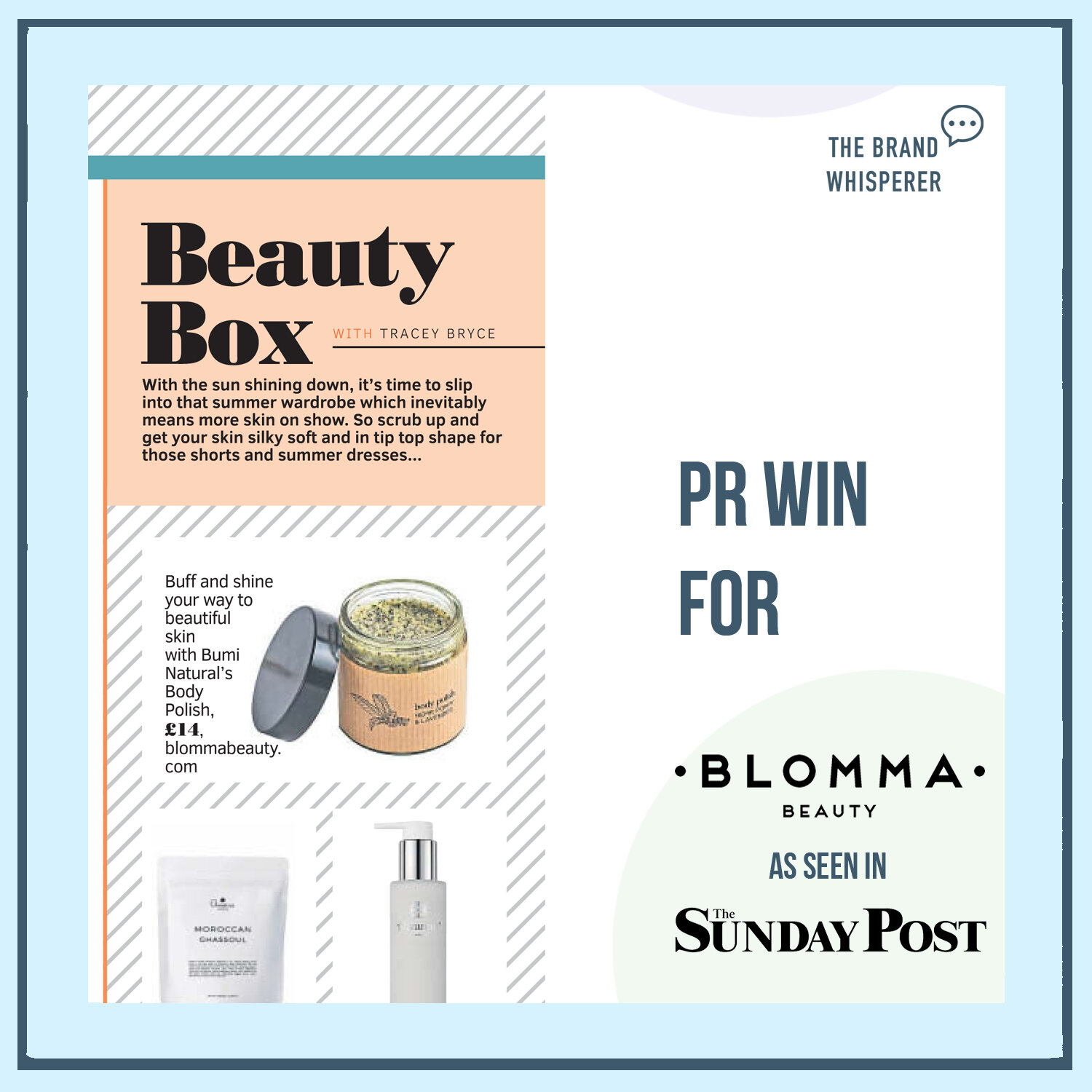 BLOMMA Beauty in the Sunday Post, July 2021