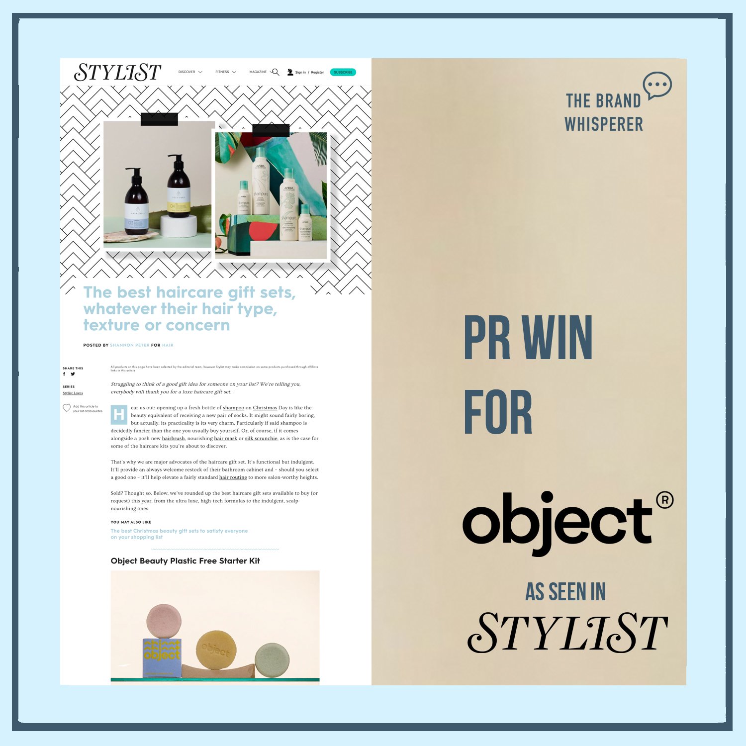 Object in Stylist online, November 2021