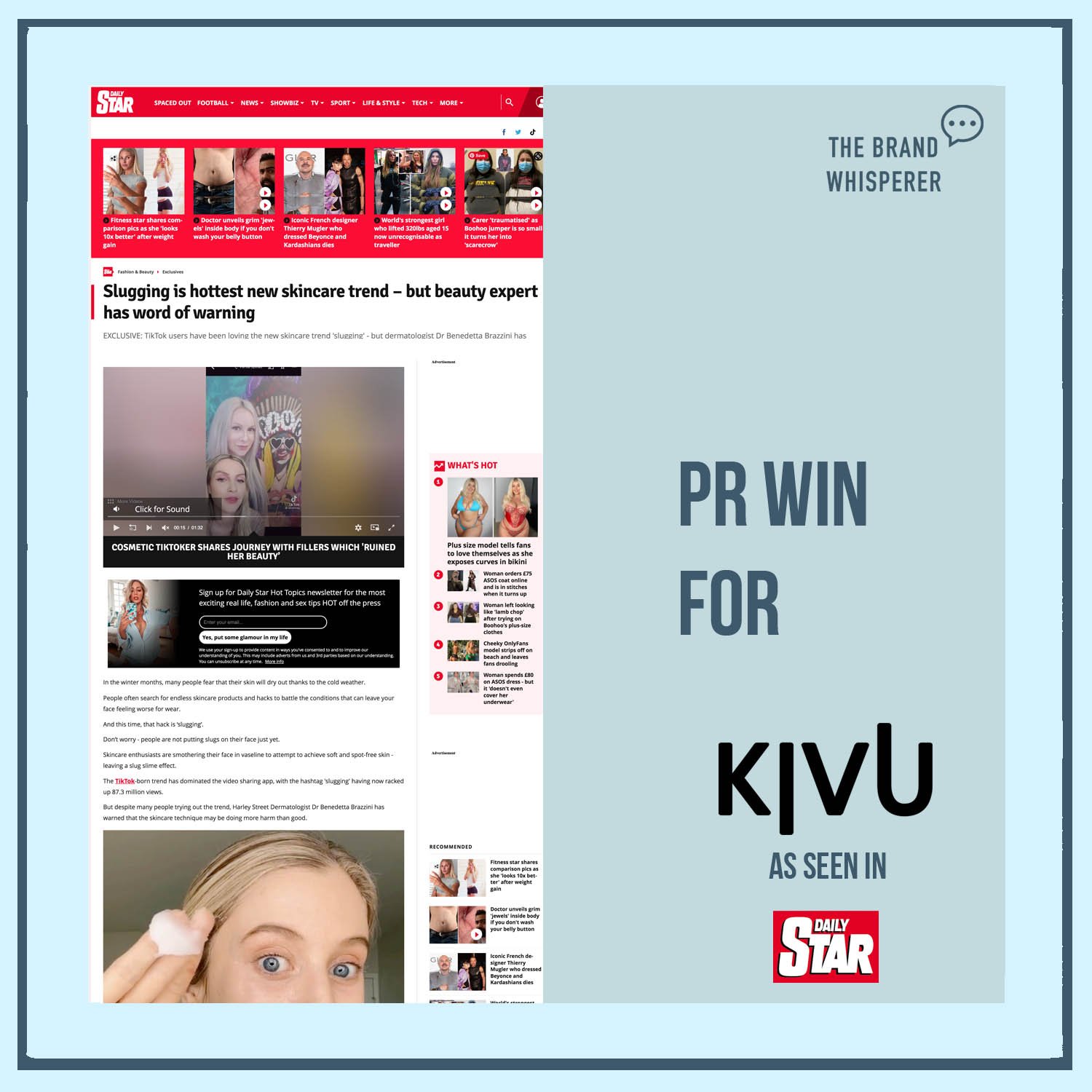 Kivu Skincare in the Daily Star, January 2022