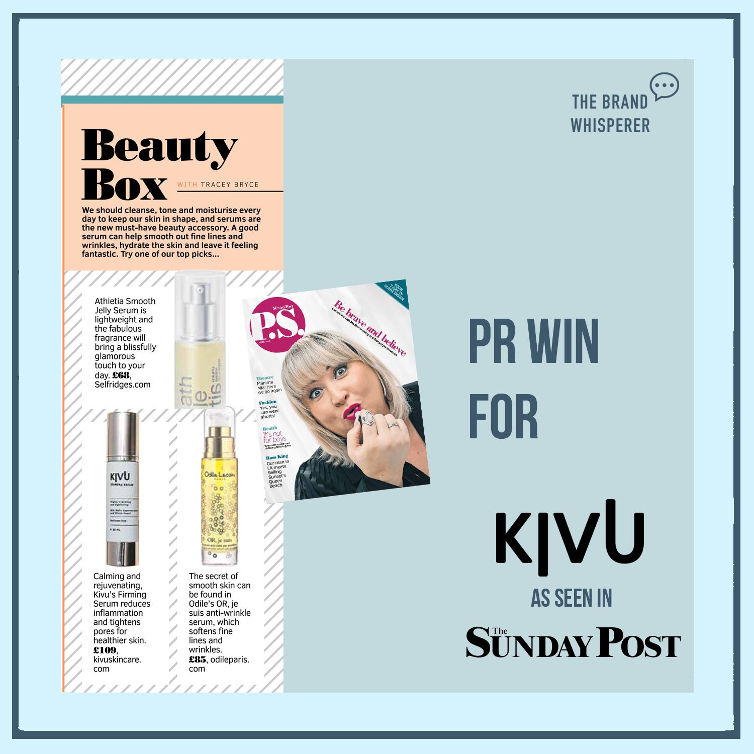 Kivu Skincare in the Sunday Post, 22nd May 2022