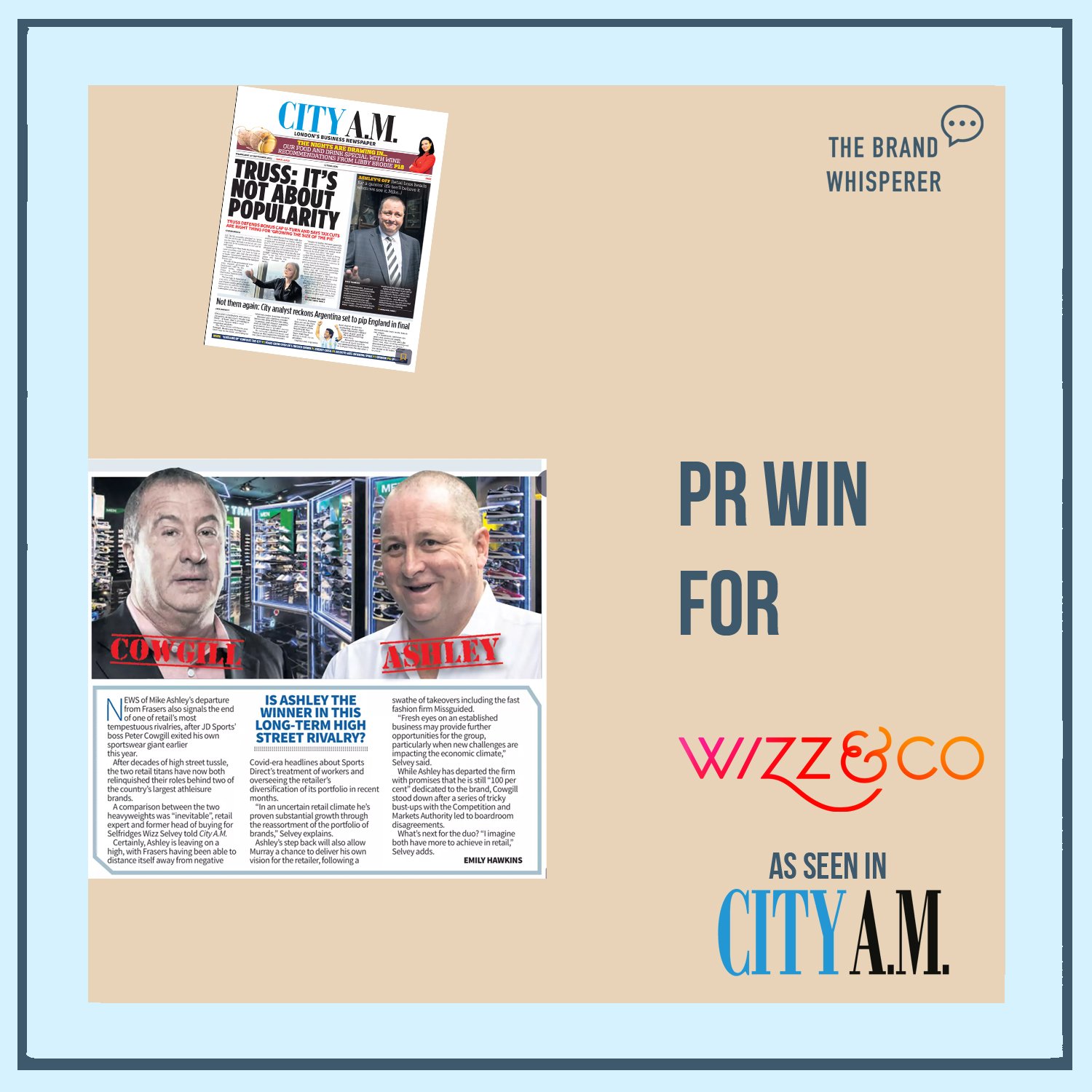 WIZZ&amp;CO in CityAM, September 2022