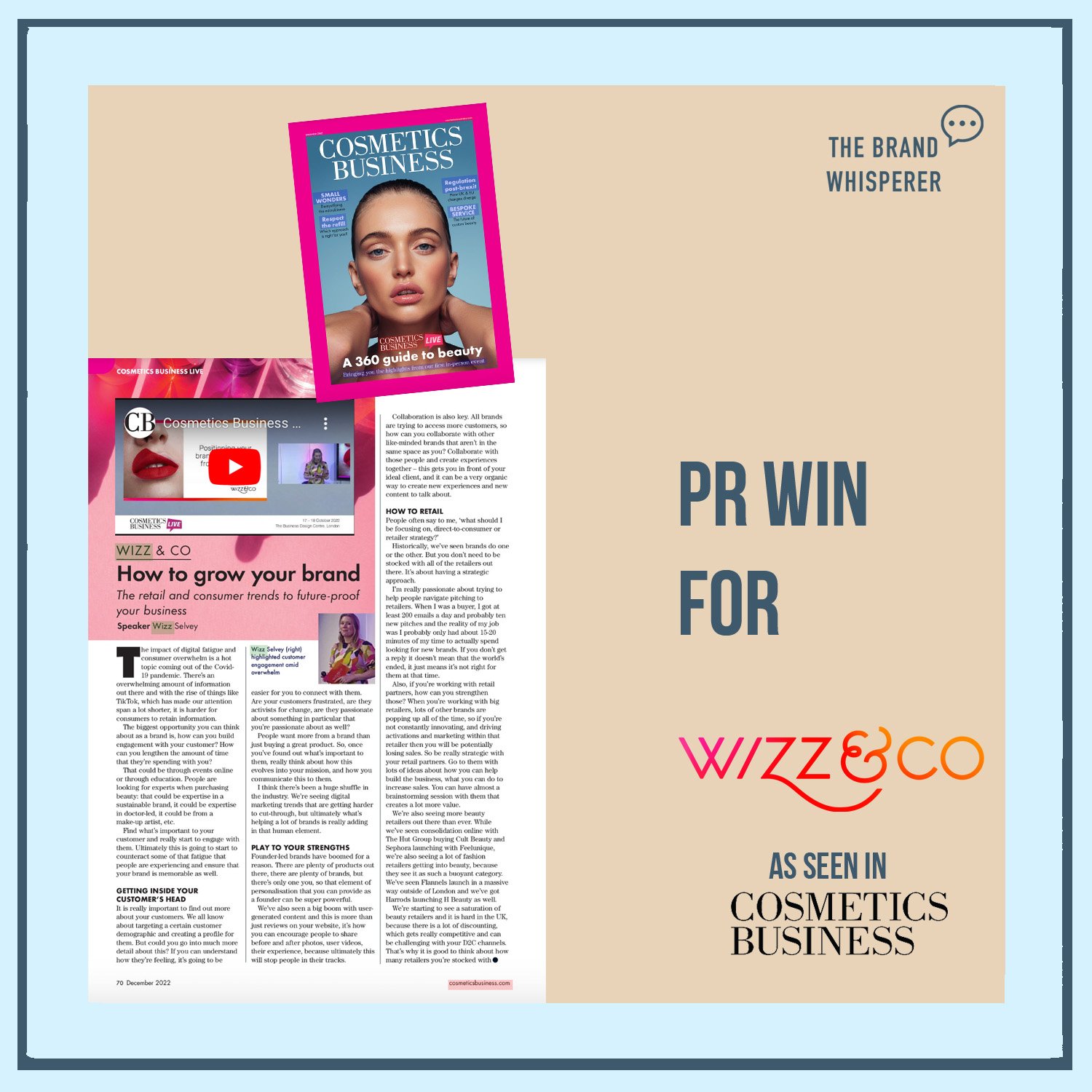 WIZZ&amp;CO in Cosmetics Business, December issue 2022