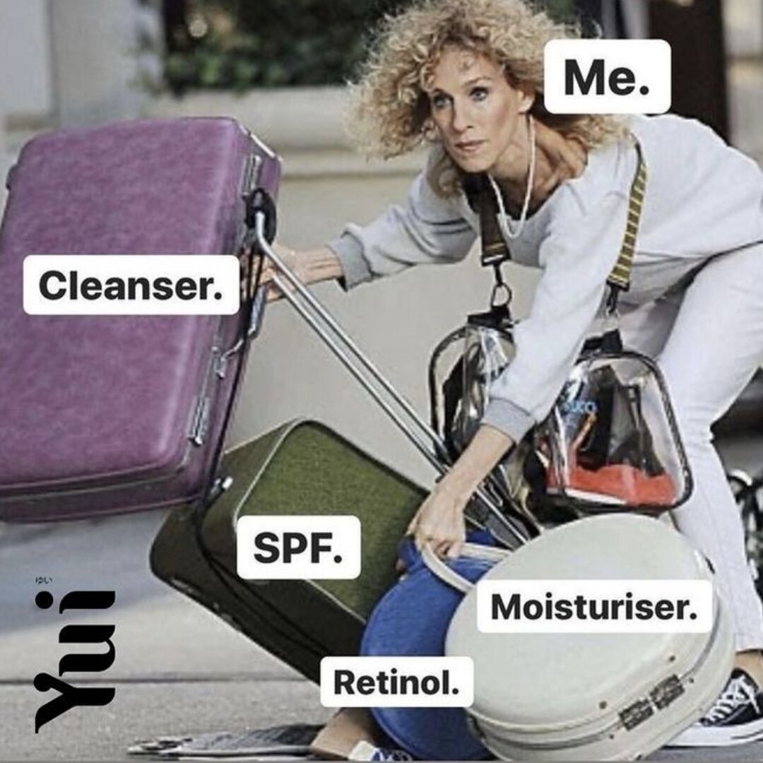 Grainy 90's meme perfection @skincare_memes

She needs her @thekarry.london.official 
#TravelSkincare #Memes #SATC #Carrie #client