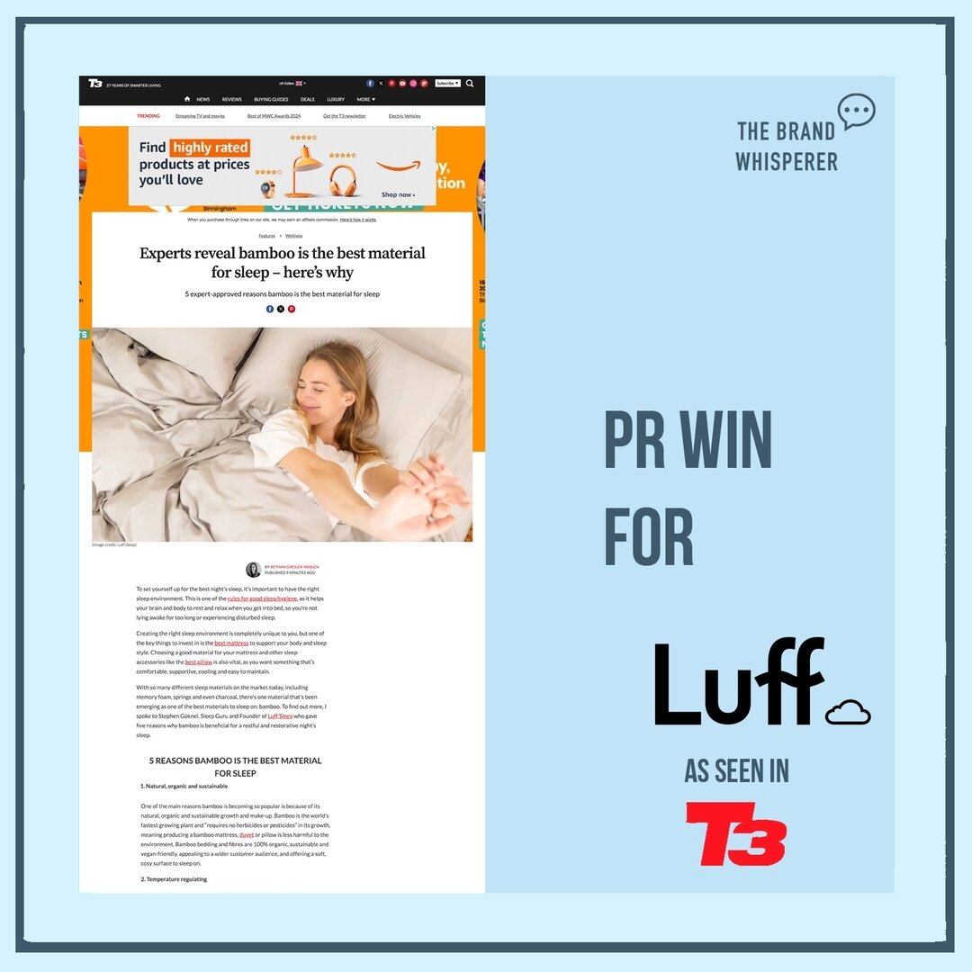 With our big Spring thanks to @t3dotcom for featuring and reviewing @luffsleep 💤 for the best sleep you can get!

#spring #review #platinum #pillow #bestpillow #bestbedding #editorial #luffsleep #client #PRwin #BoutiquePR #britishbrand #bamboosilk #