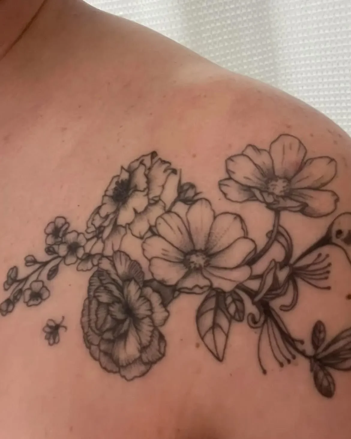 Tattoos part 2 - found a few more! I know there’s also a whole bunch that I haven’t even seen yet! :) 
A cool note about the first one, the comment on it is “Not out yet but peep the tiny firefly in my new tattoo. It’s a smal