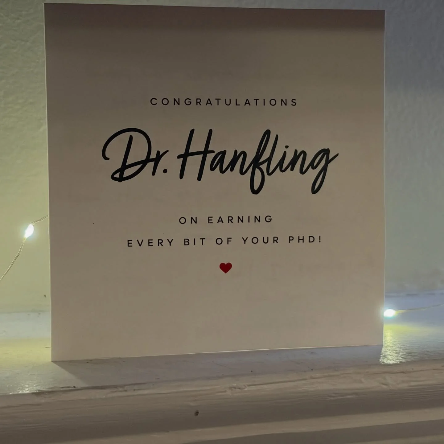 Fireflies, I present to you Dr. Mallory Kate Hanfling!!!

I successfully defended my dissertation entitled, &ldquo;I&rsquo;m Shining In The Night Even Though There&rsquo;s A Lot Of Darkness&rdquo;: Exploring Compulsory Heterosexuality, Community, and