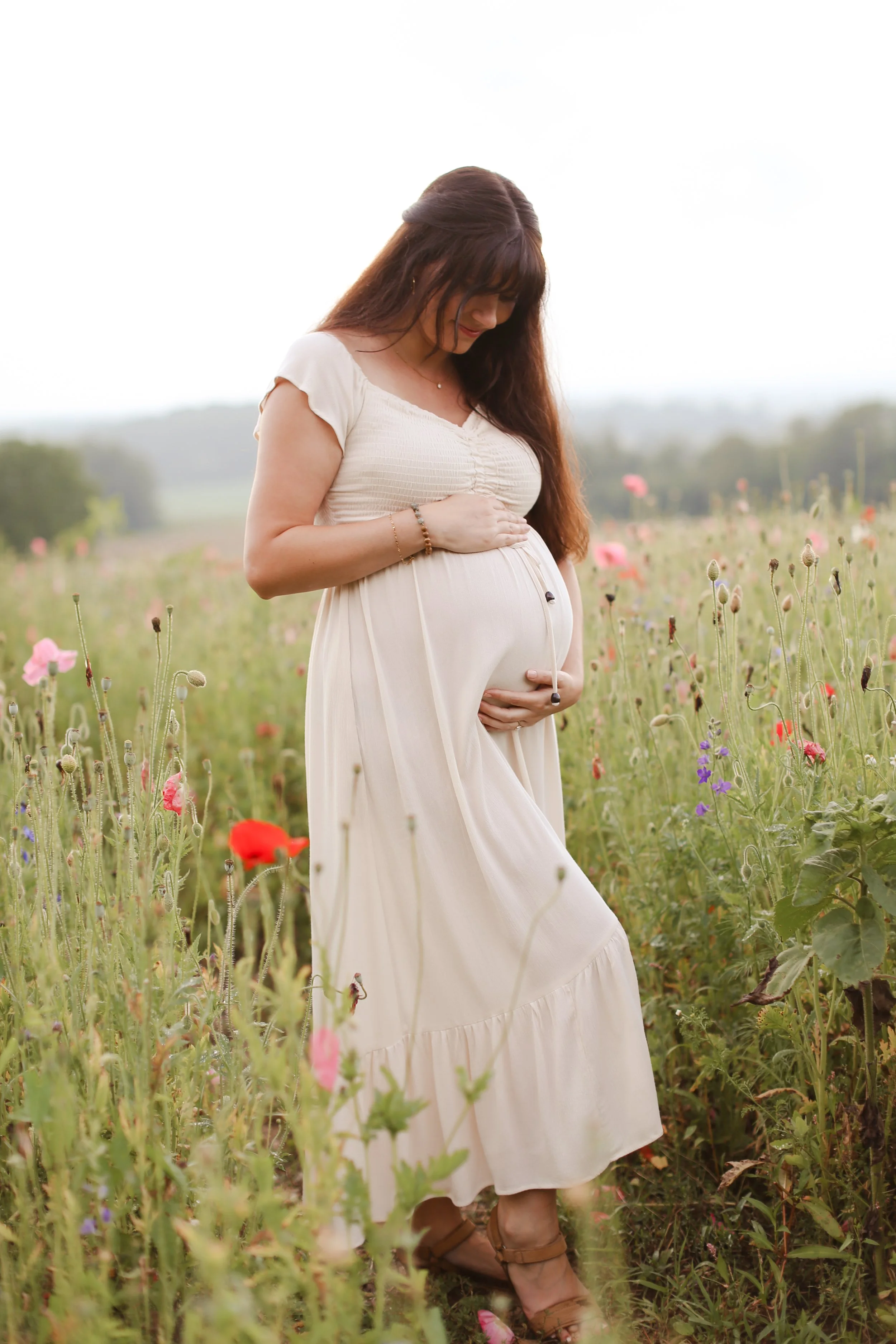 Maternity Session Wildflower Lookout Ronks Lancaster PA