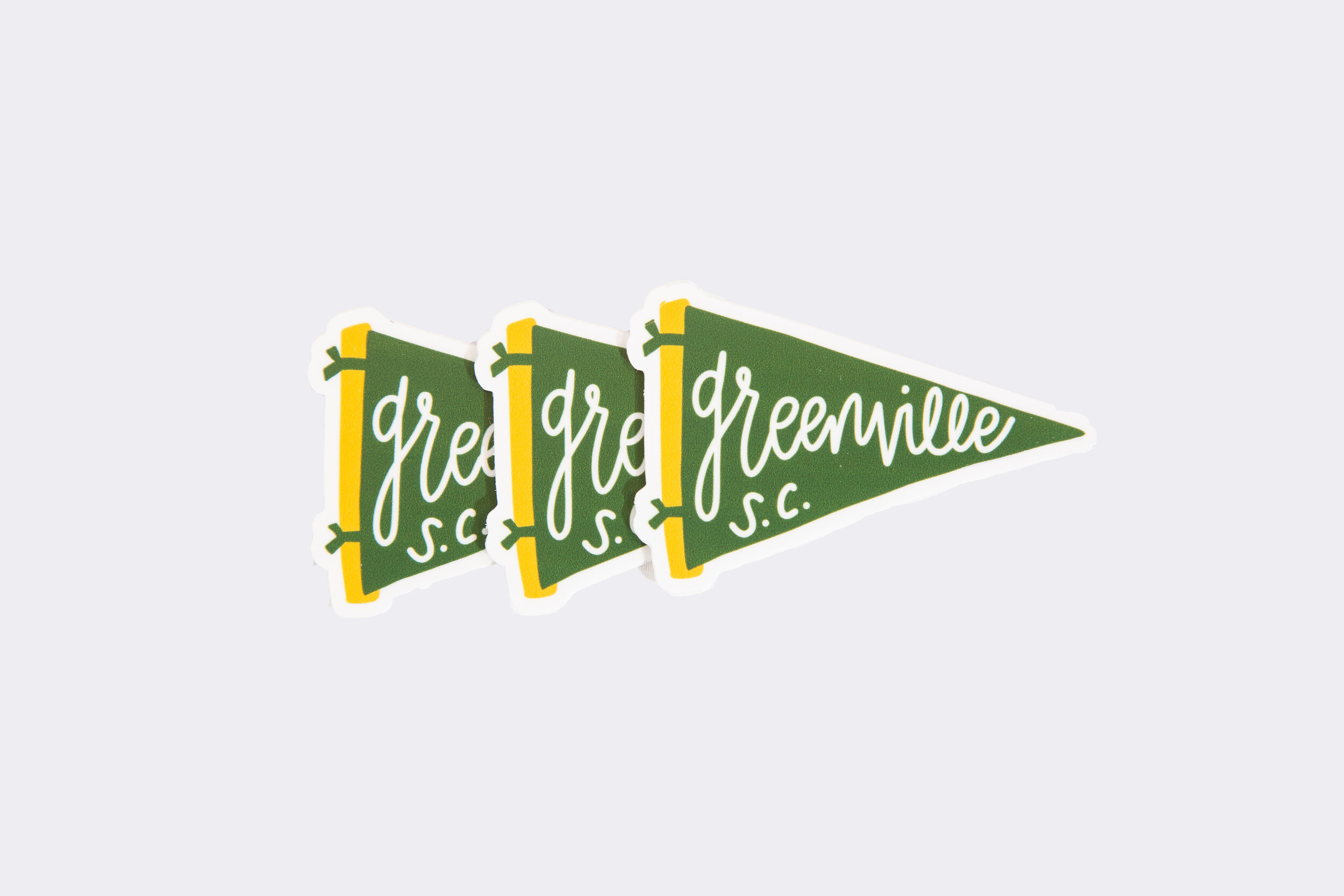 Greenville Pennant Stickers