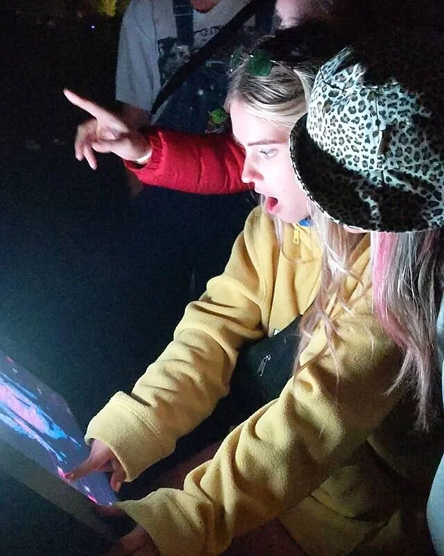 OHCE,&quot;my new festival family&quot;
Big head, cameras and touch screen
#interactiveart #immersiveexperience #audienceasart #festivalart 
@pinnxx22 @pitchmusicandarts