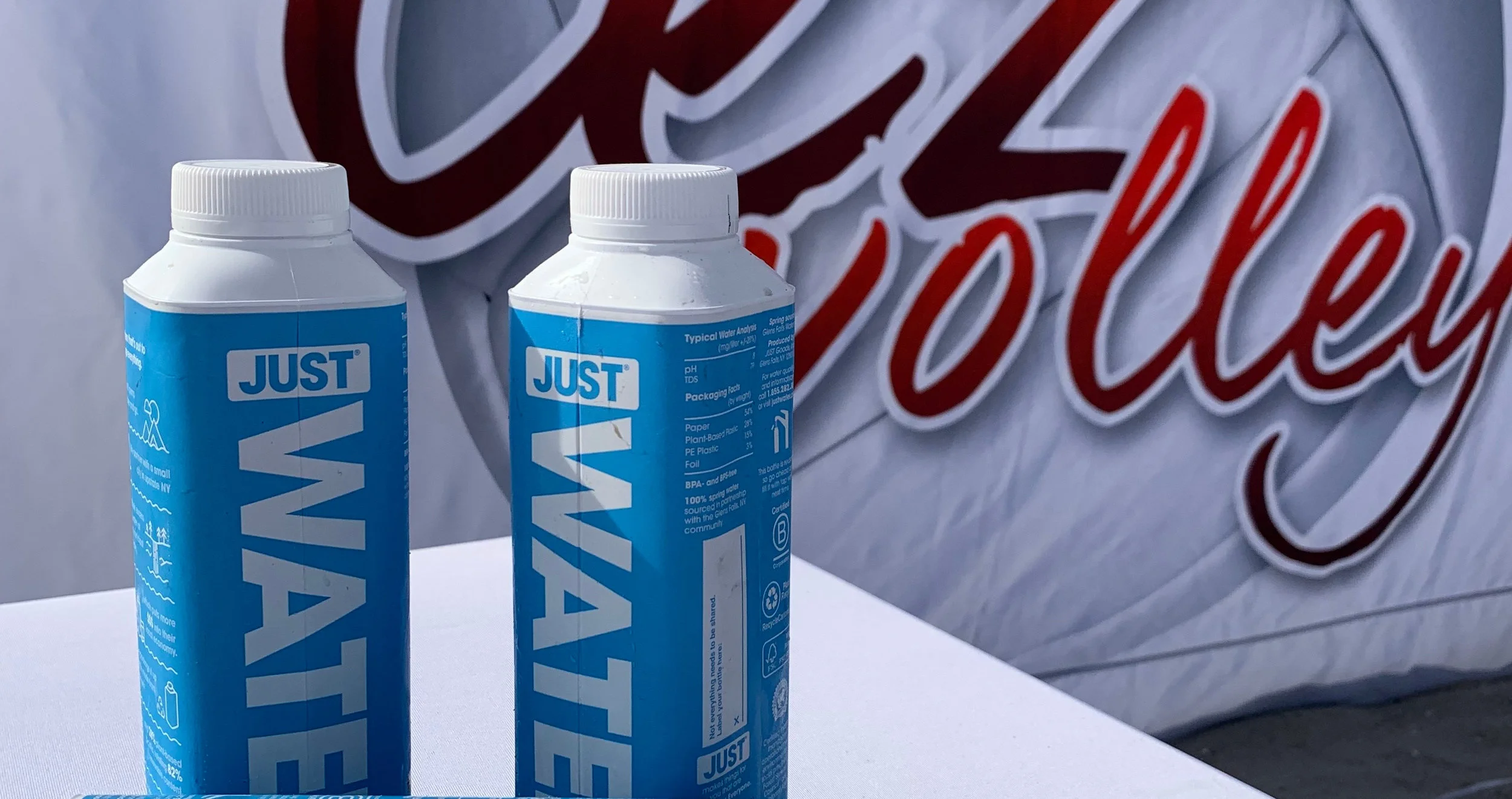 JUST Water quenches the players at LezVolley