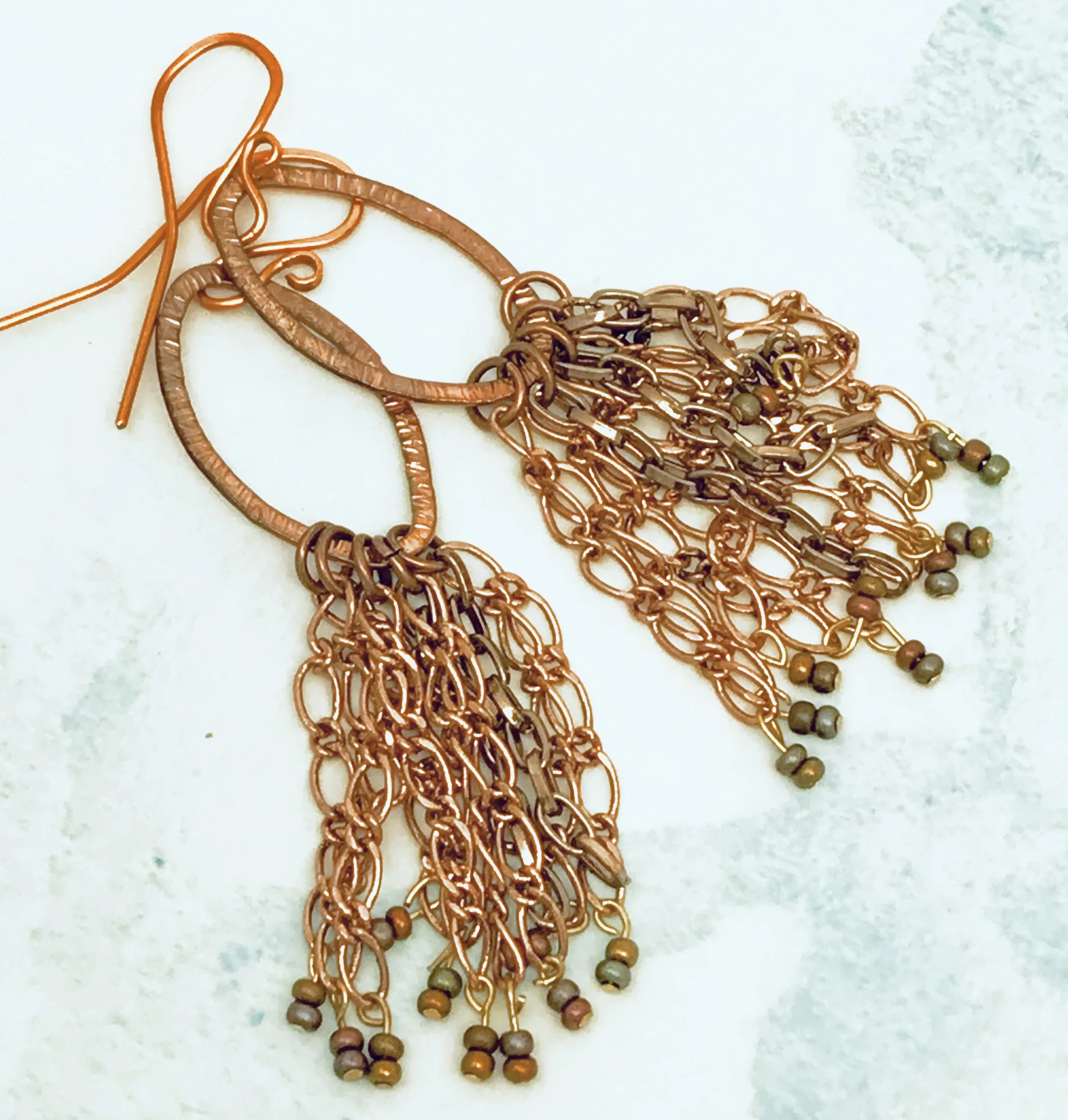 Item #149 E   FLIRTY copper chains 