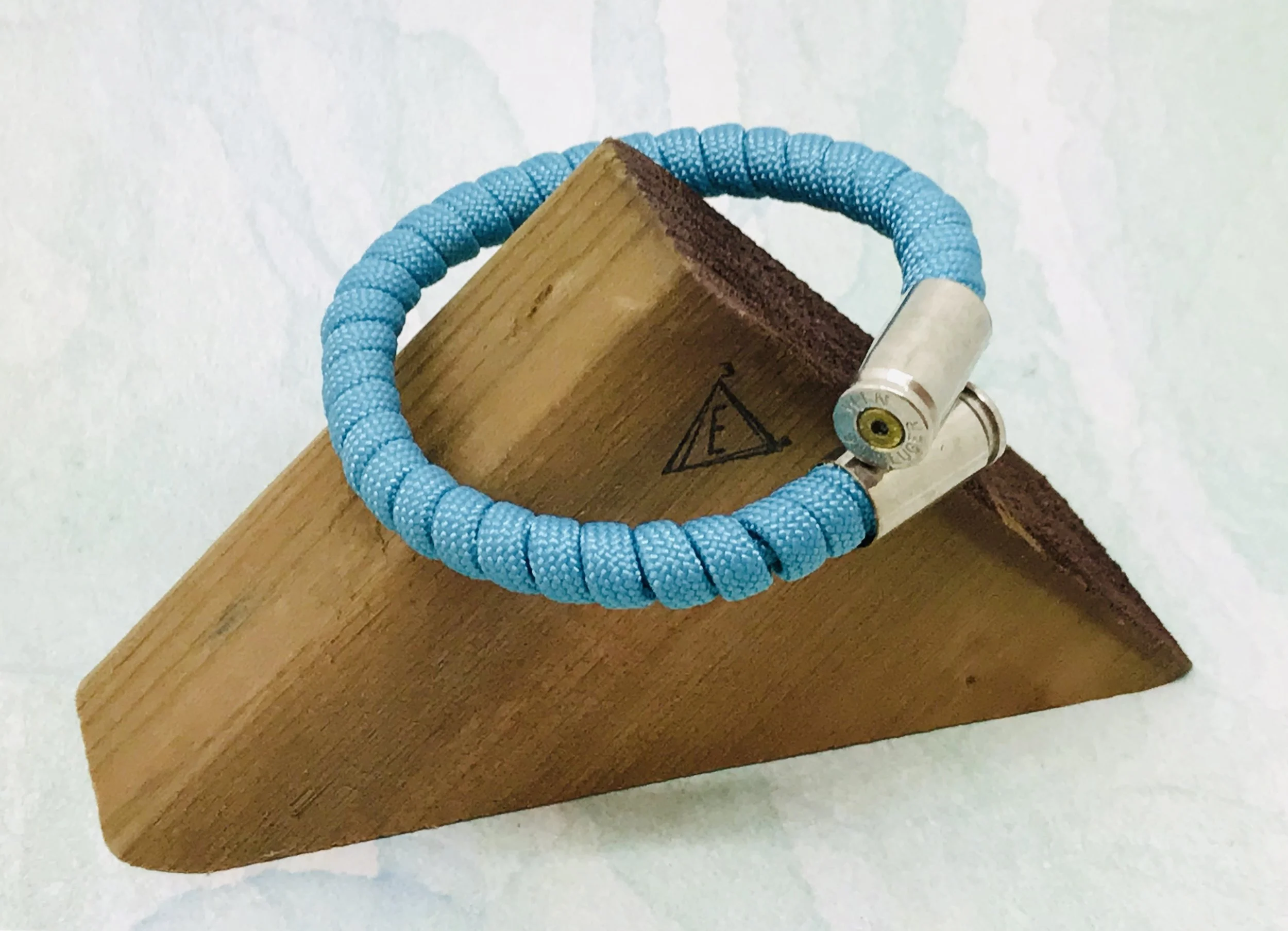 START a DISCUSSION - Turquoise BULLET CASING adjustable bracelet   Item #496 B   