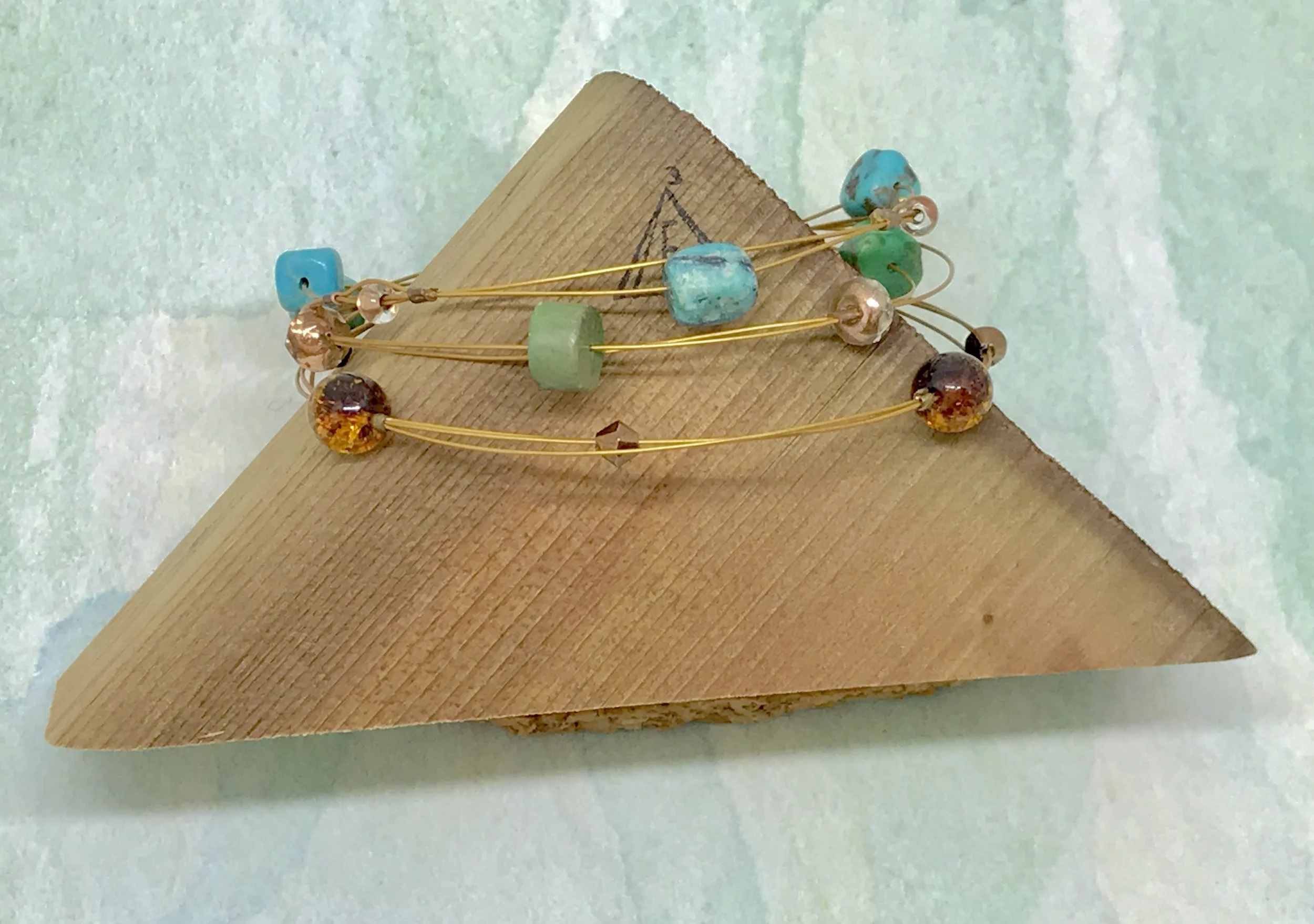 TINY STACKER bracelets - BIG impact - great over your watch (set of 3) Item #108 B   