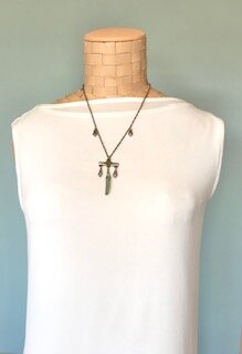 BOHO WATER GREEN SEA GLASS  ITEM # 643 N 