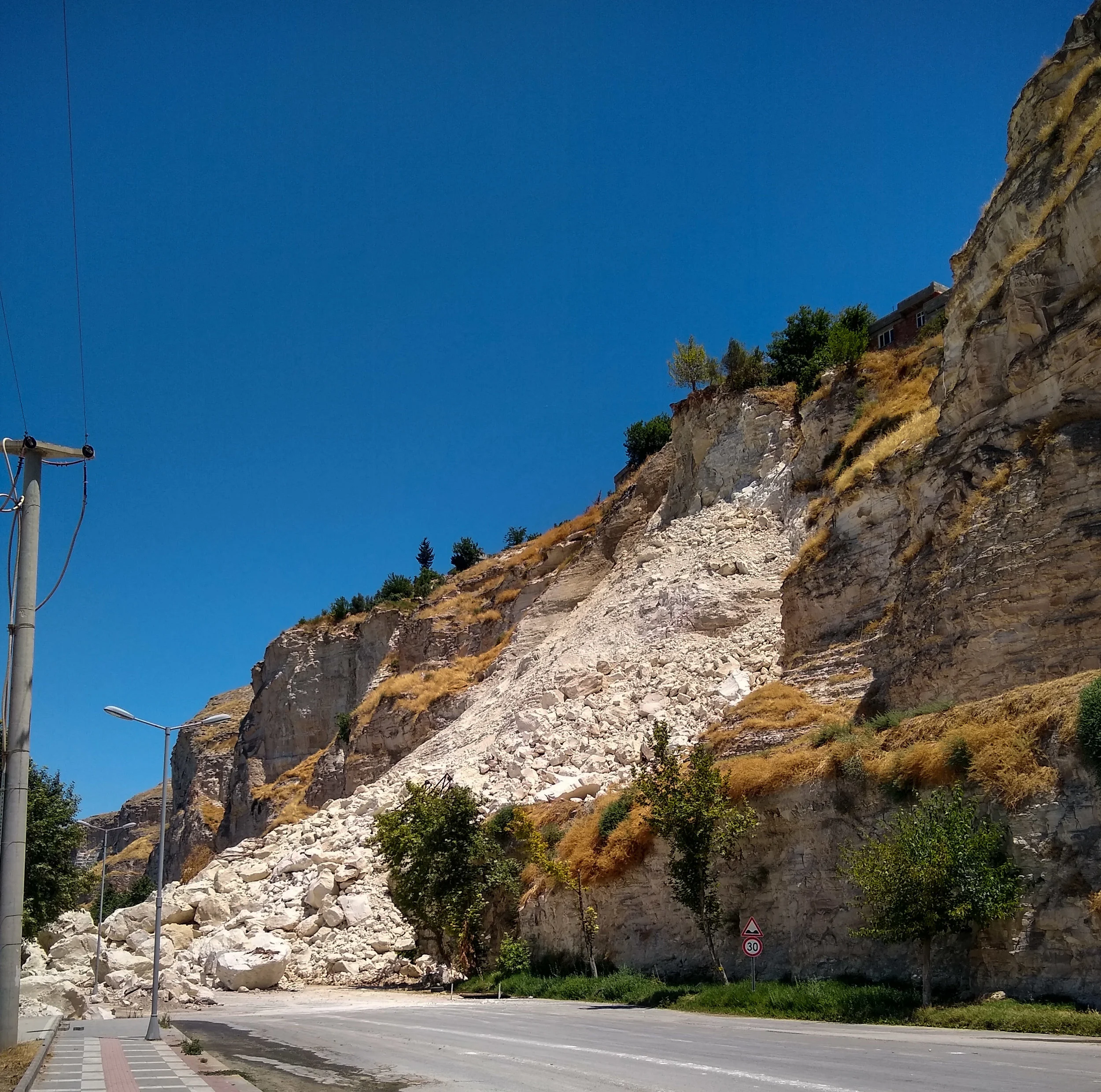 Landslide at Birecik