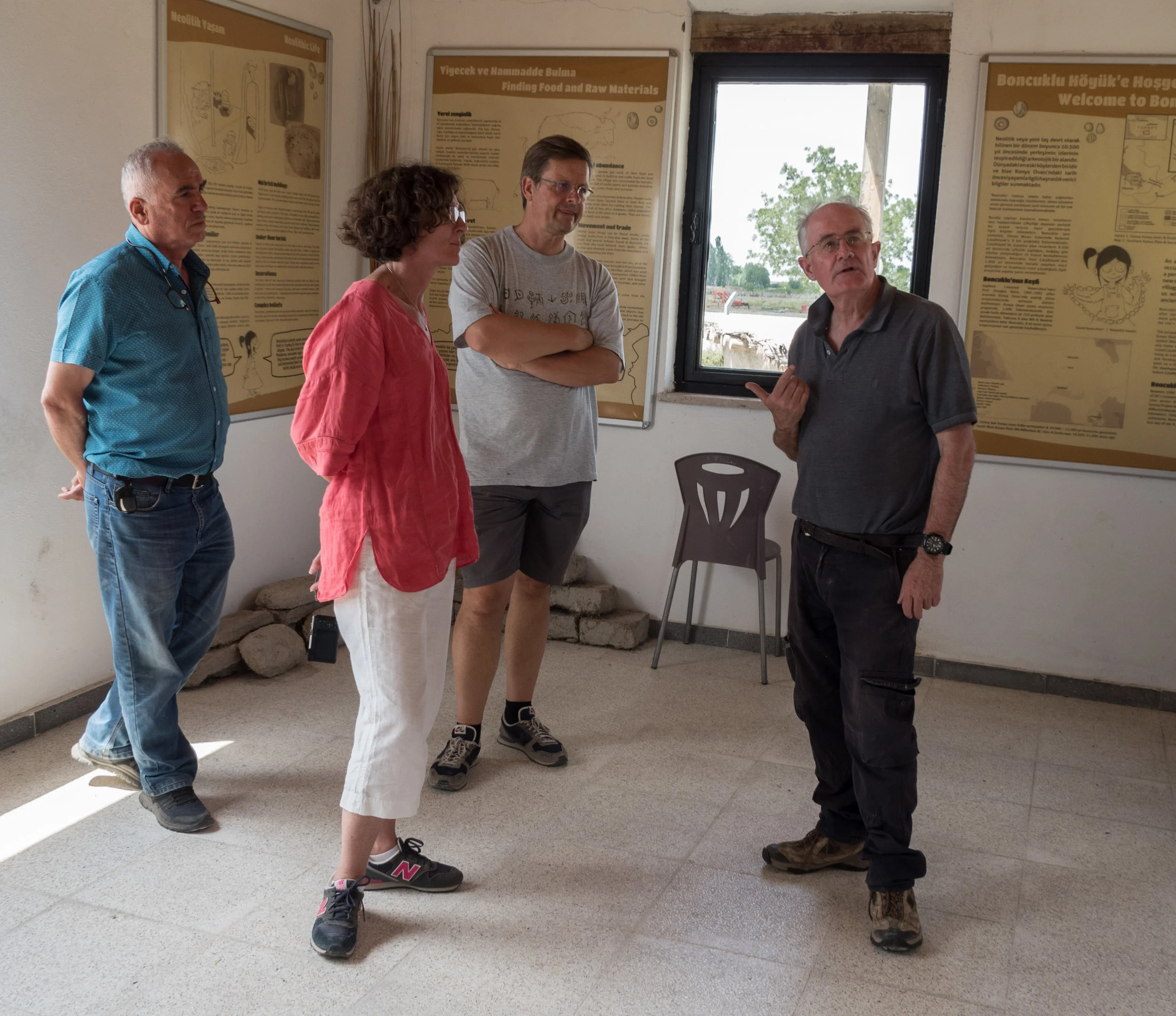 Memet (Driver and Carpet Dealer), Sara, Carsten, and Professor Douglas Baird