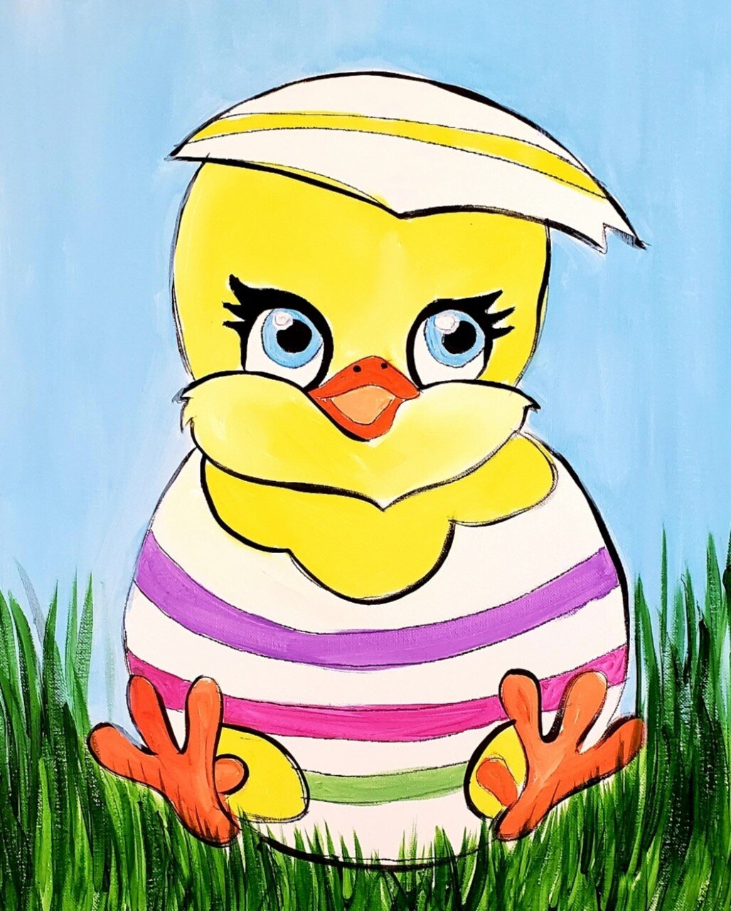 "Easter Chick" ArtKidsy Paint Kit