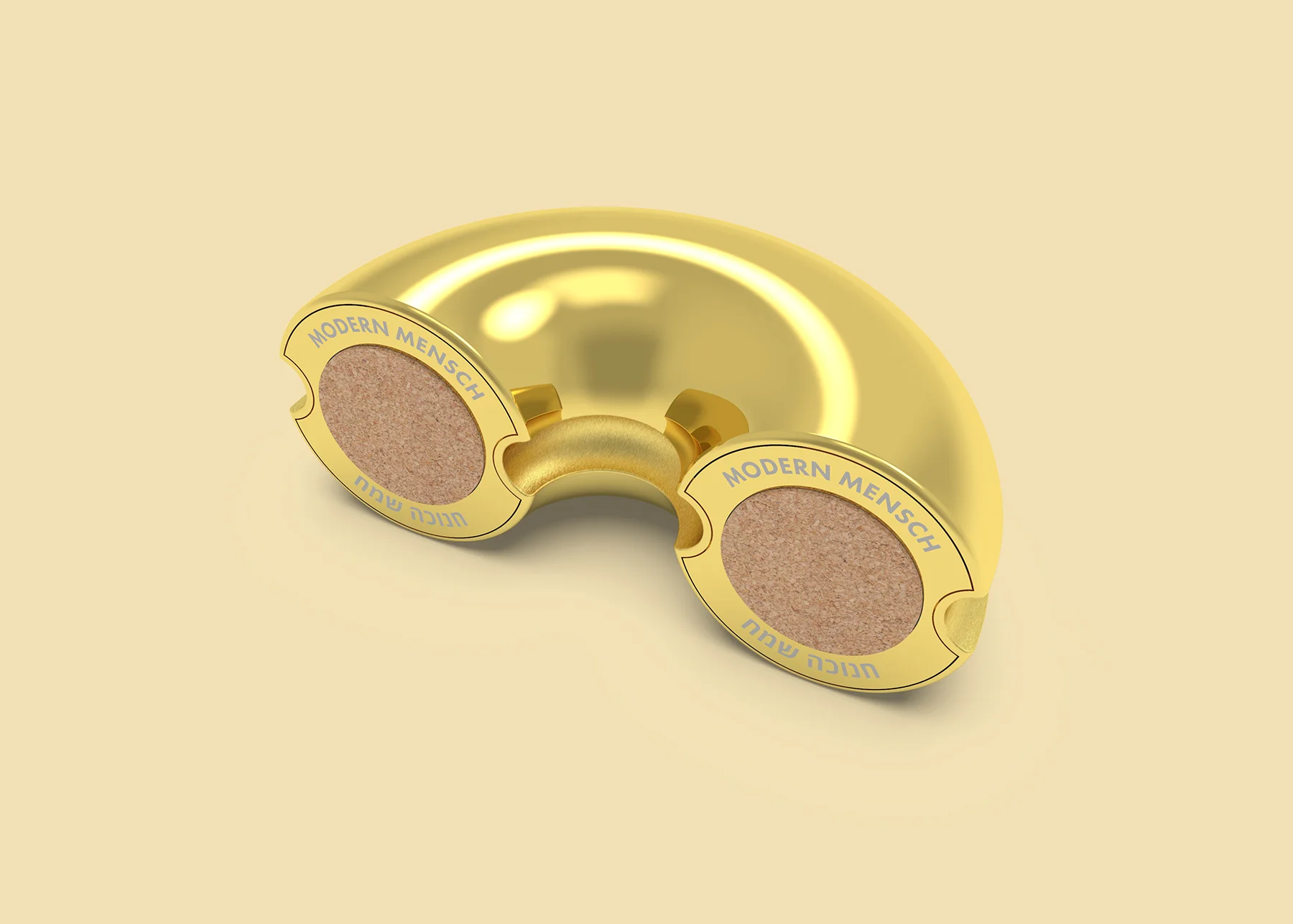 7 - Nosh Menorah - Modern Mensch - Leadoff Studio - Brass - Foot Detail.jpg