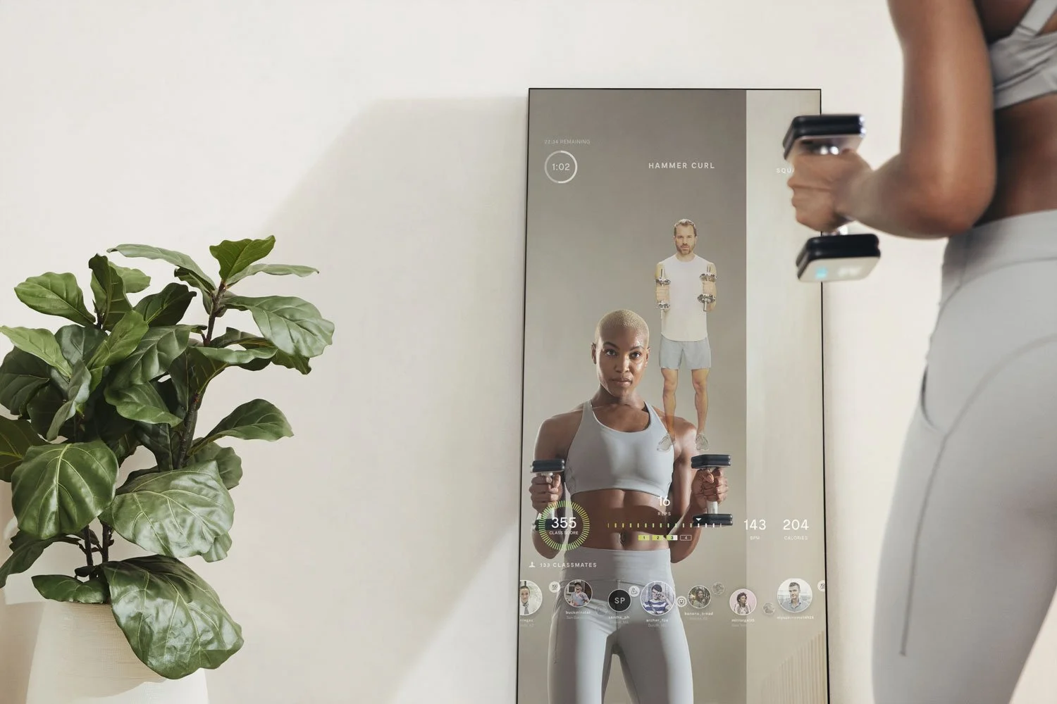 Mirror Smart Weights Industrial Design Leadoff Studio