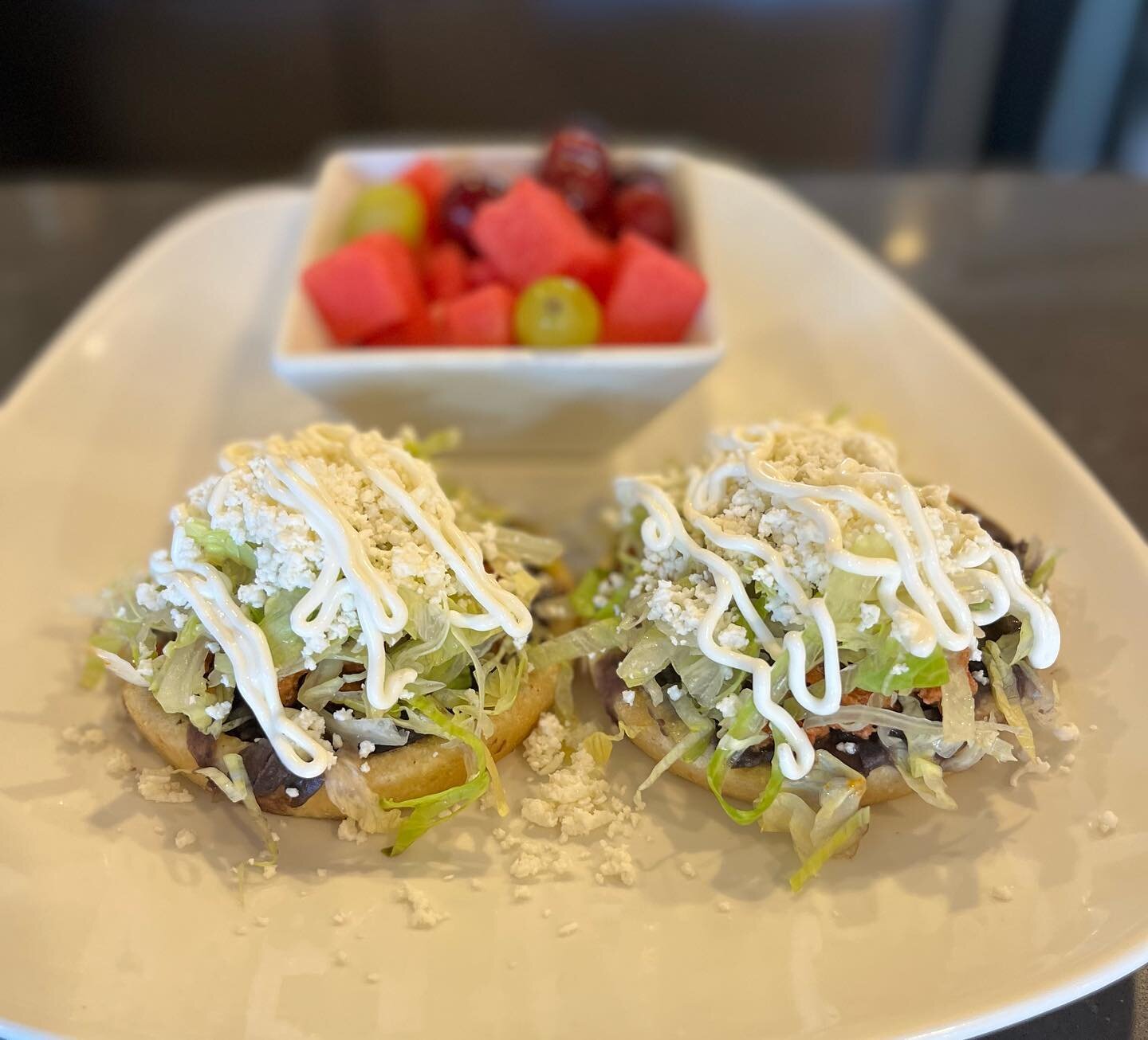 ✨Come Celebrate Our 3 Year Anniversary with us! ✨
Our Special For this Weekend Are
SOPES🔥😋
&bull;Topped with Black Beans, Shredded lettuce, Panela Cheese, Sour Cream, and choice of Carne Asada or Chorizo. Served with a side. 
.
#anniversary #thanky