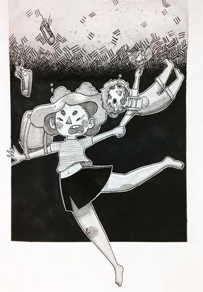 A page from Zoe’s Inktober story from 2018.