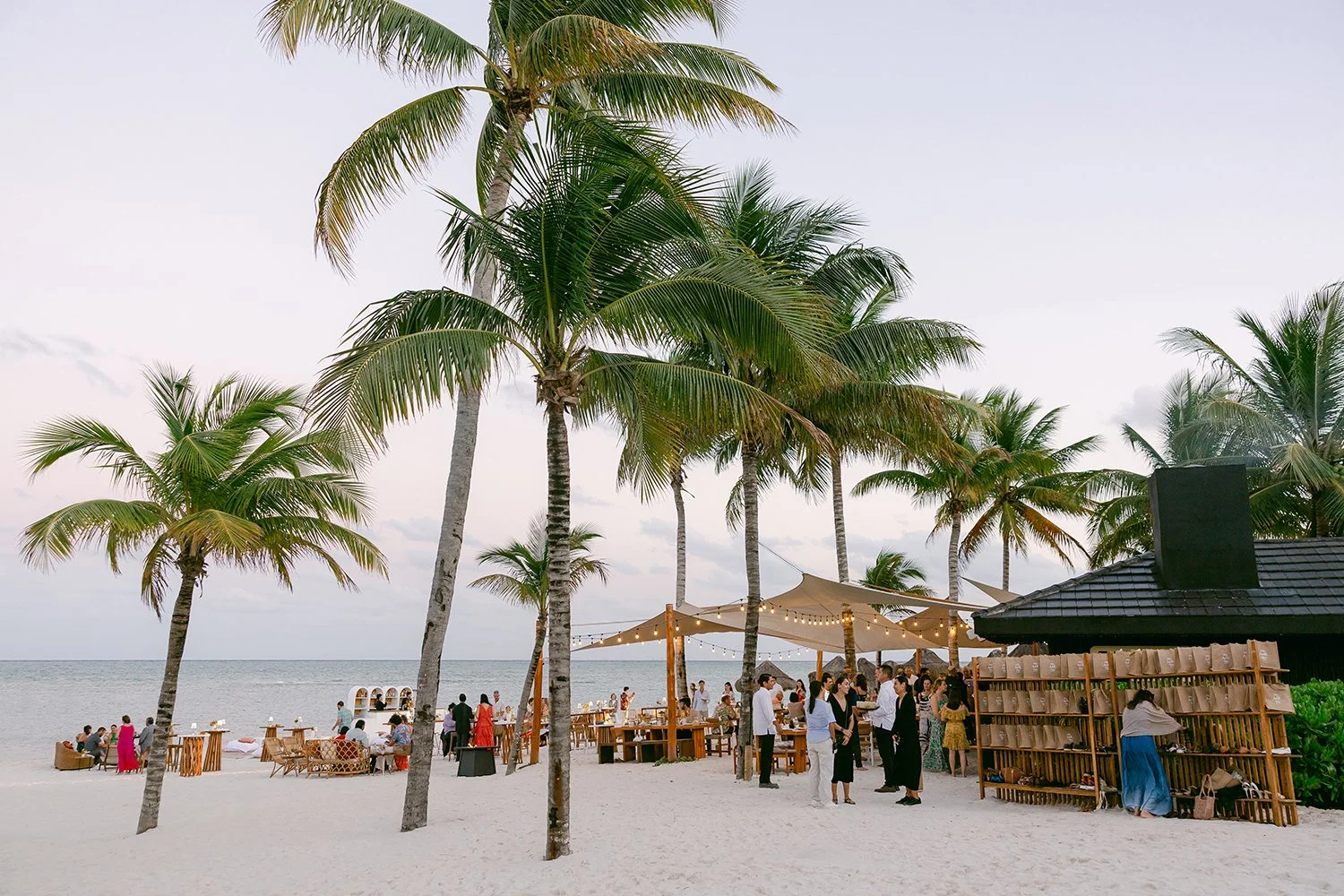 14 tropical landscape welcome party by the beach cancun mexico riviera maya.JPG