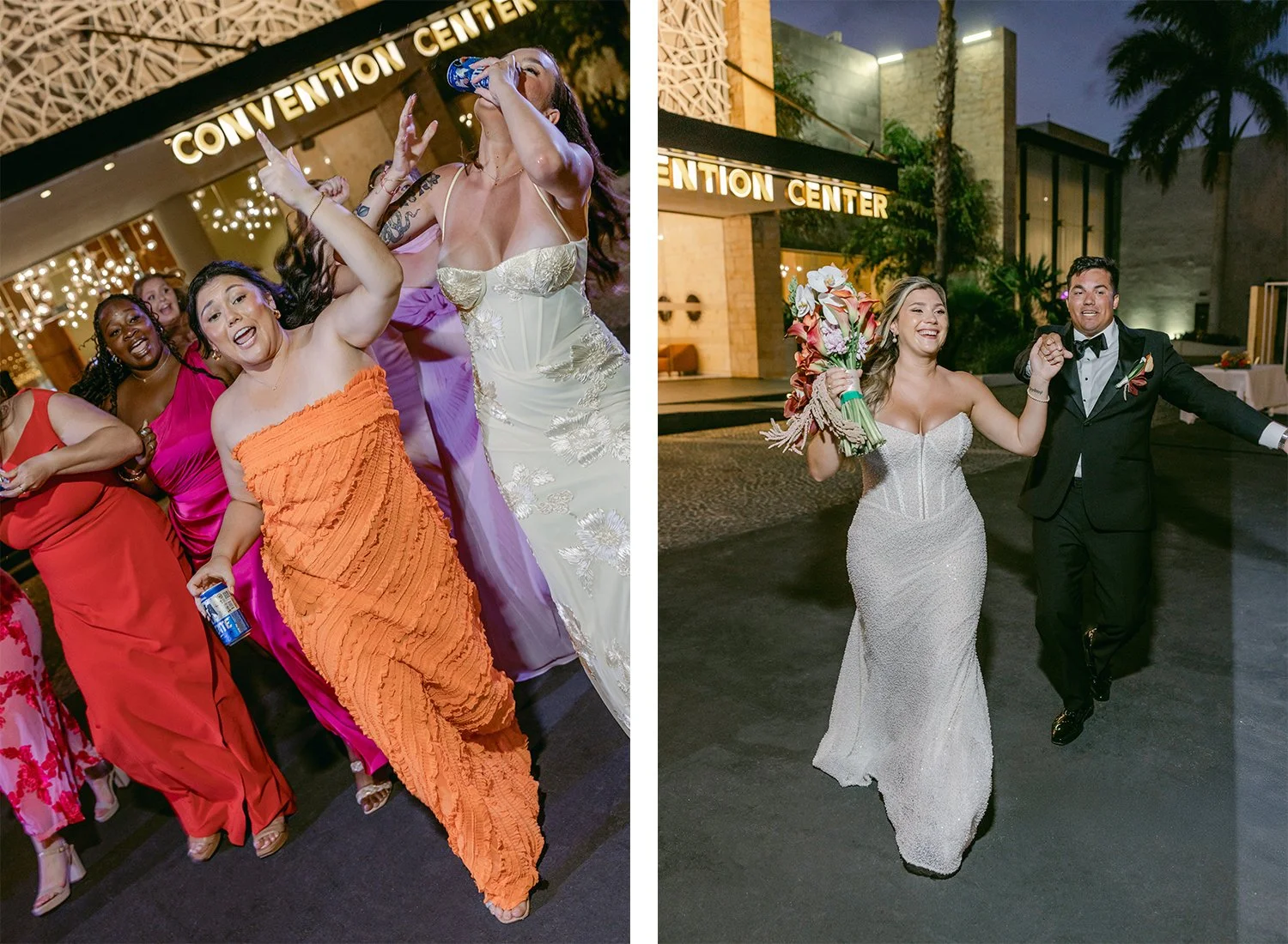 51 wedding guests excited for bride and groom's grand entrance to the wedding reception.JPG