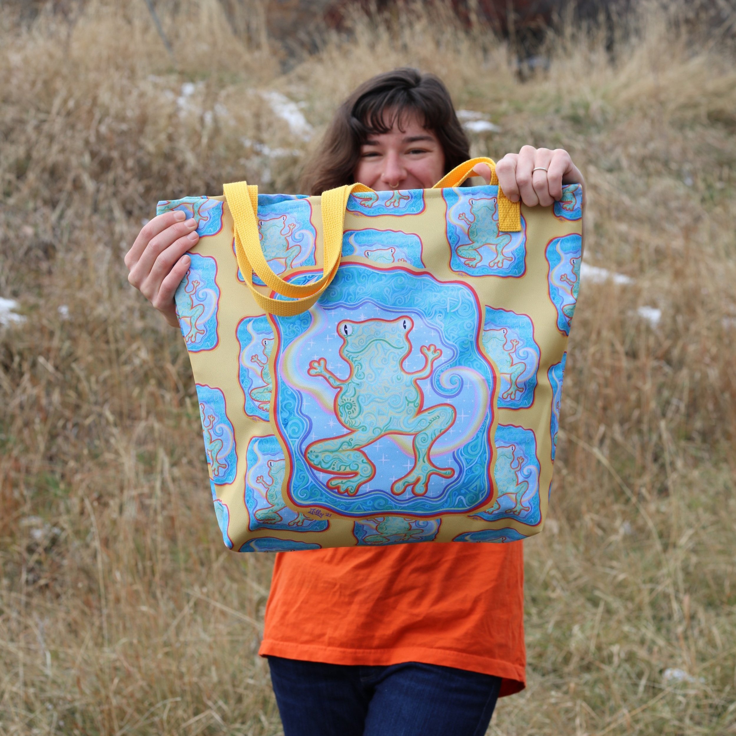 psychedlic-rainbow-frog-tote-matilda-wentzel1.jpeg