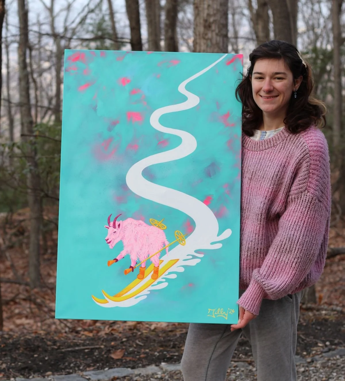 STOP Hunting the Mountain Goats | Original Painting