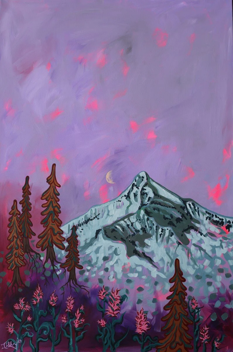 Lone Peak, Big Sky Montana | Original Painting