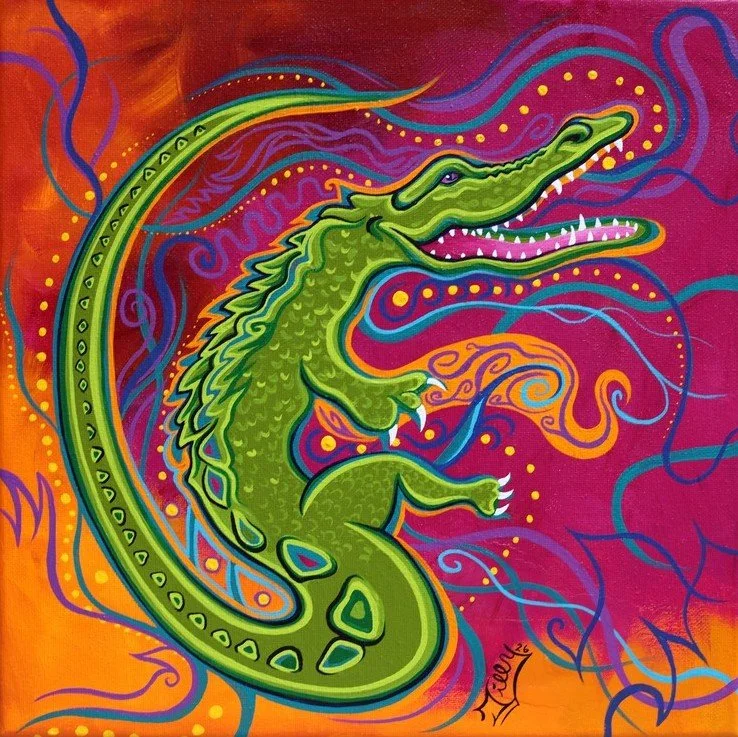 Derpy Gator | Original Painting