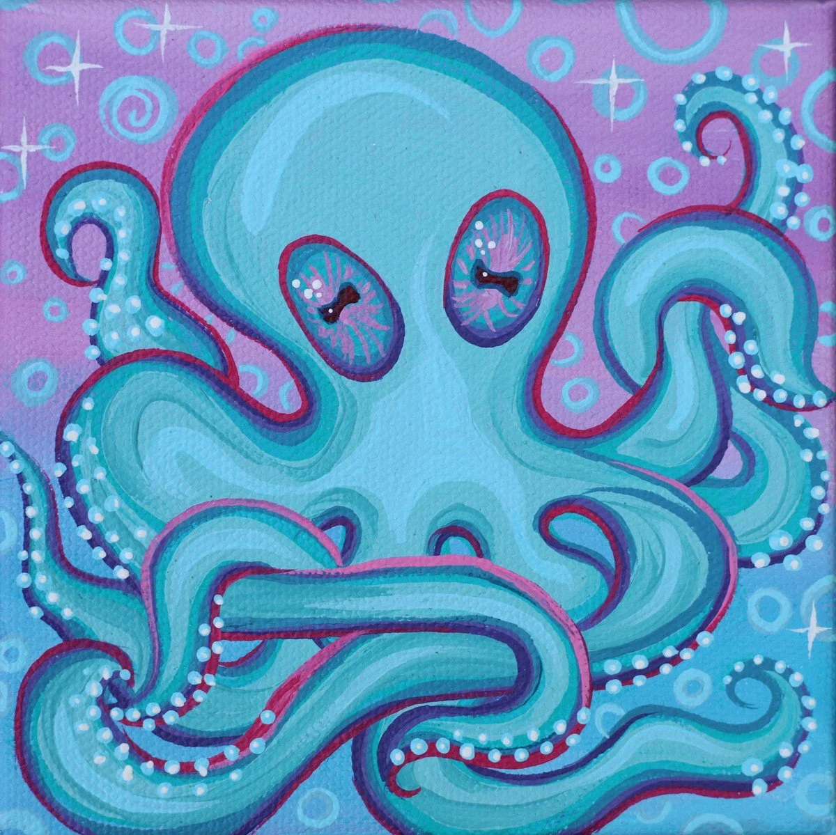 Derpy Octopus | Original Painting