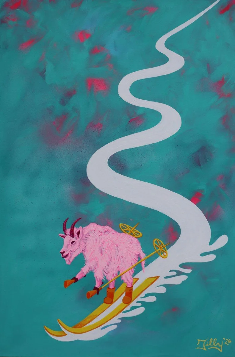 STOP Hunting the Mountain Goats | Original Painting