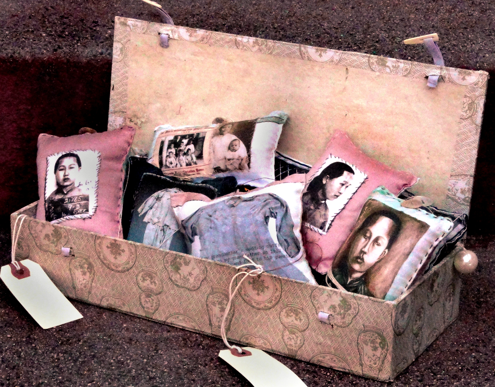 cynthia-tom-detail-2-human-trafficking_-pillows_-2in-x-3in-fabric_mixed-media_8425269890_o.jpg